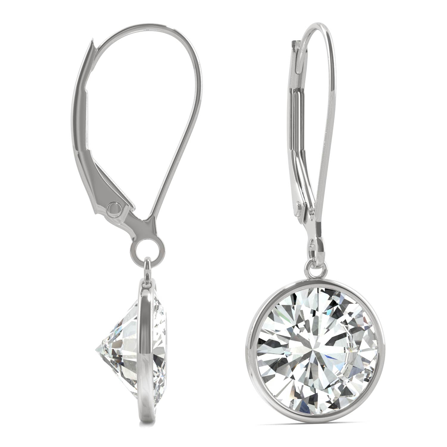 3.80 CTW DEW Round Forever Bright™ Moissanite Earrings