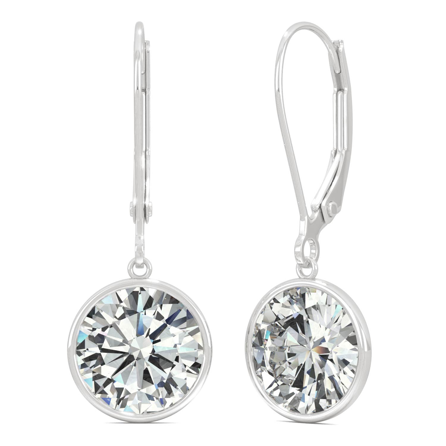 3.80 CTW DEW Round Forever Bright™ Moissanite Earrings