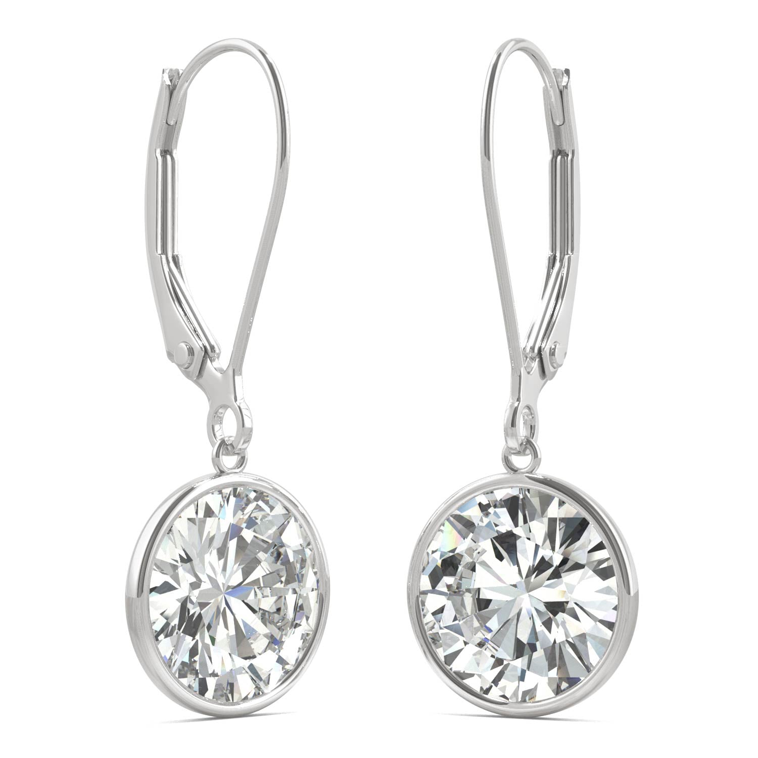 3.80 CTW DEW Round Forever Bright™ Moissanite Earrings