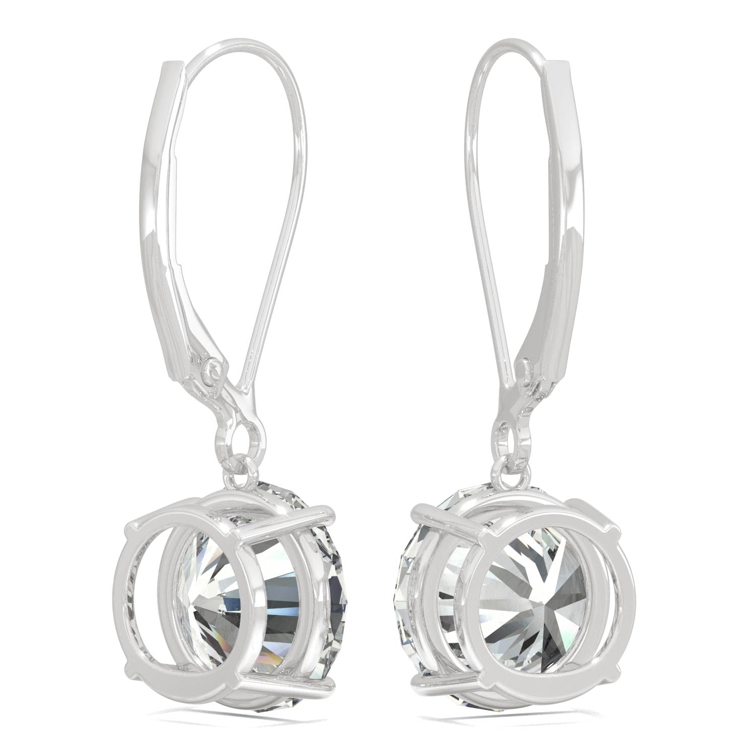 3.80 CTW DEW Round Forever Bright™ Moissanite Earrings