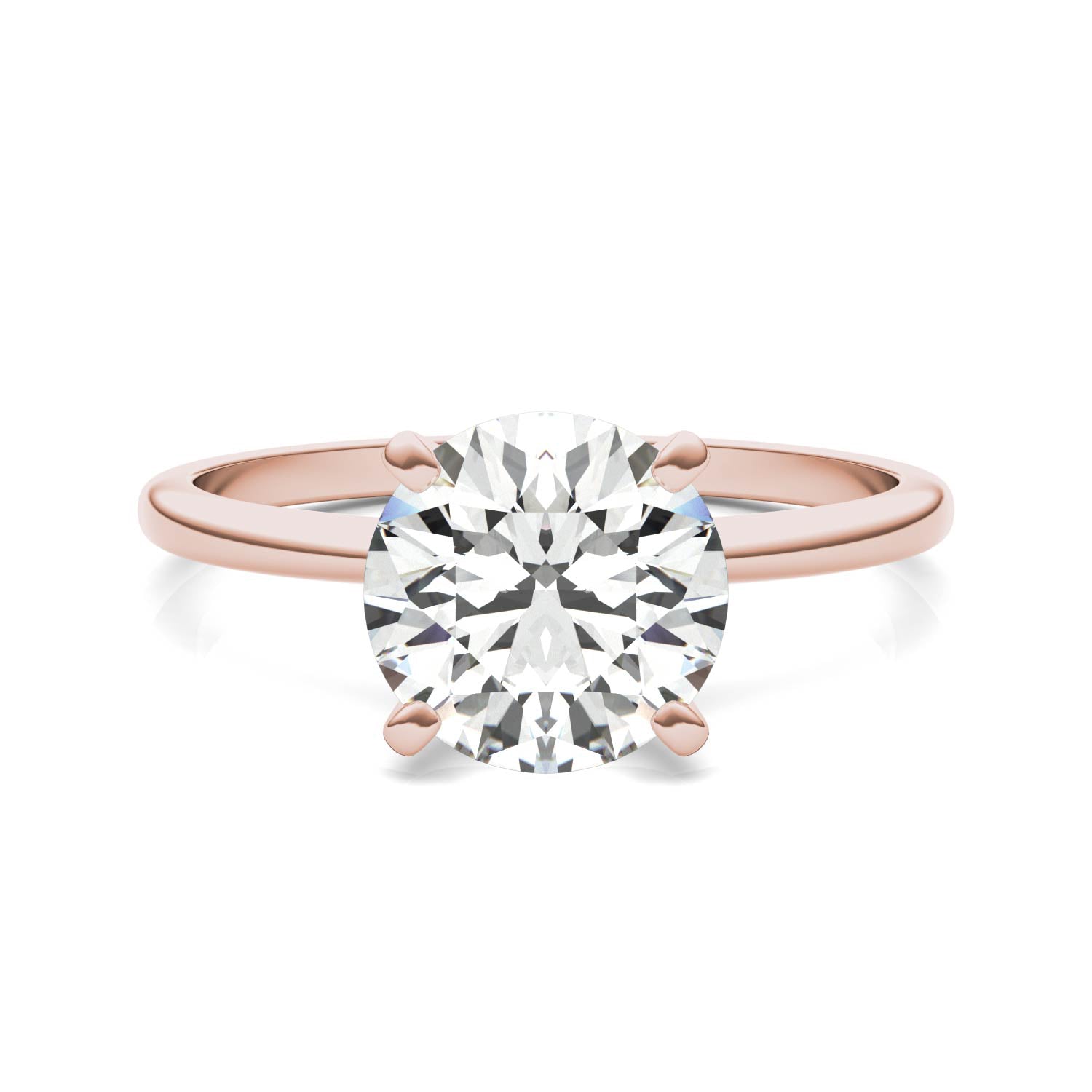 2 CTW Round Caydia® Lab Grown Diamond Solitaire Engagement Ring