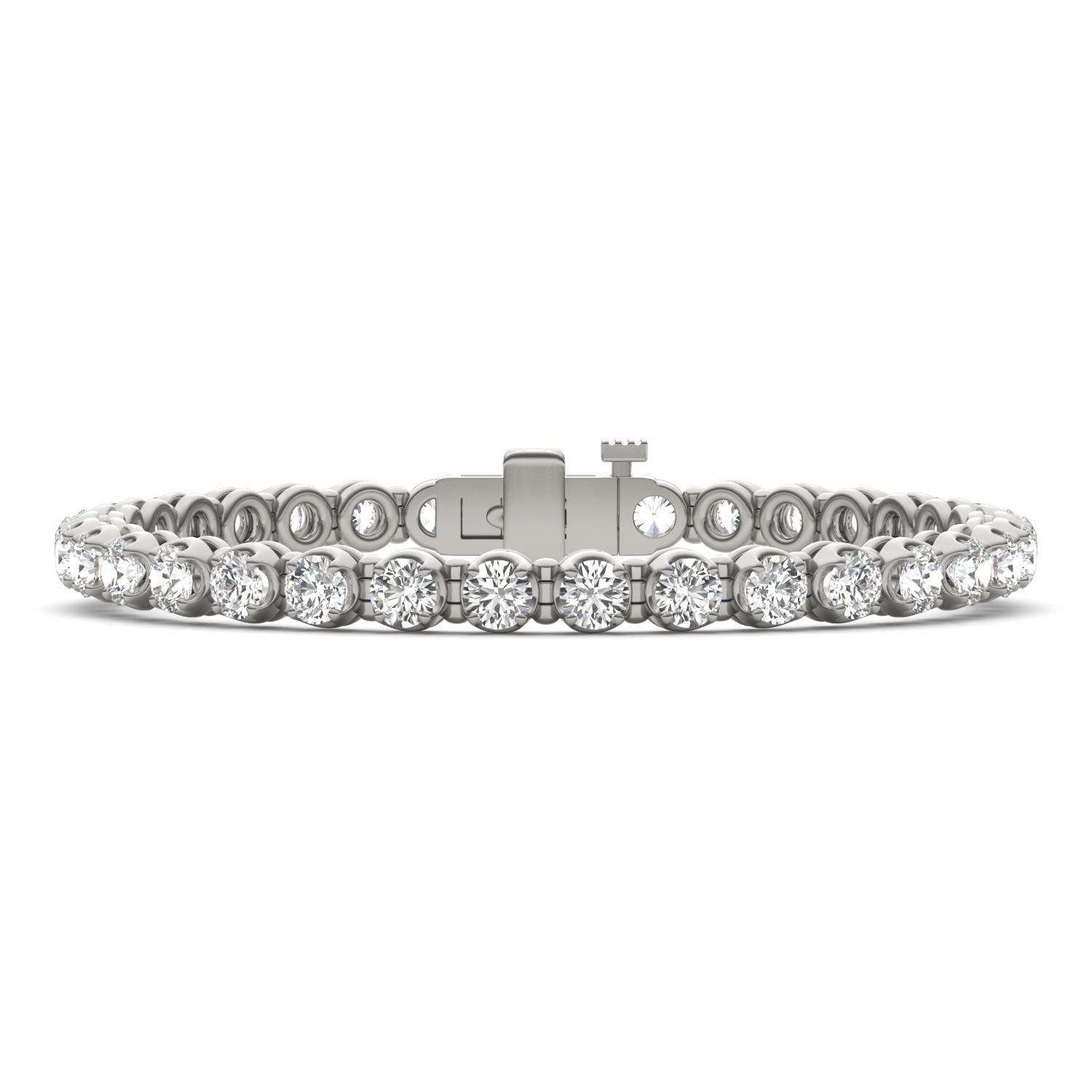 8 1/2 CTW Round Caydia® Lab Grown Diamond Four Prong Tennis Bracelet