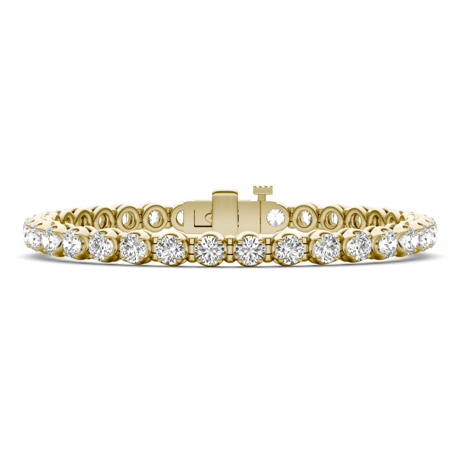 8 1/2 CTW Round Caydia® Lab Grown Diamond Four Prong Tennis Bracelet