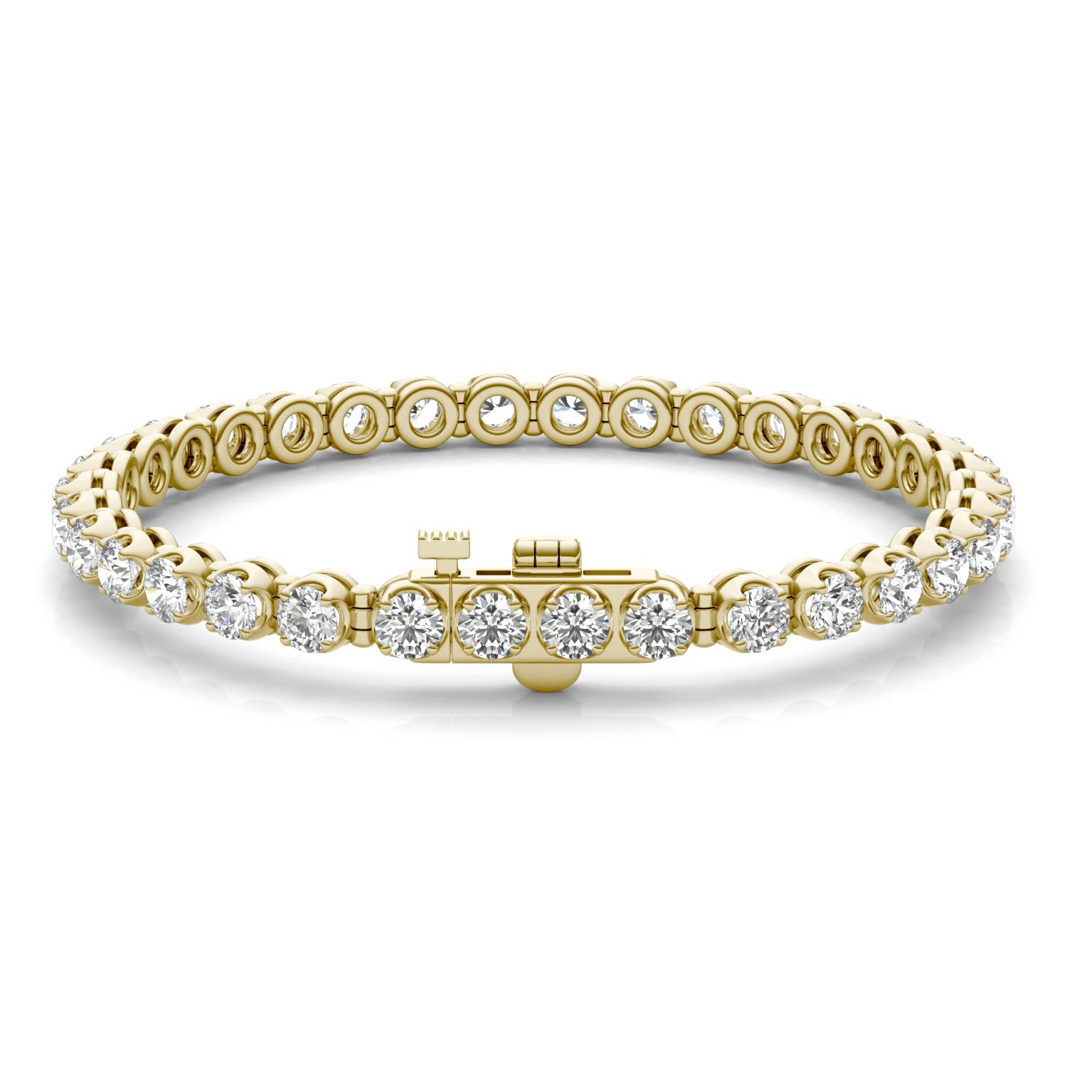 8 1/2 CTW Round Caydia® Lab Grown Diamond Four Prong Tennis Bracelet