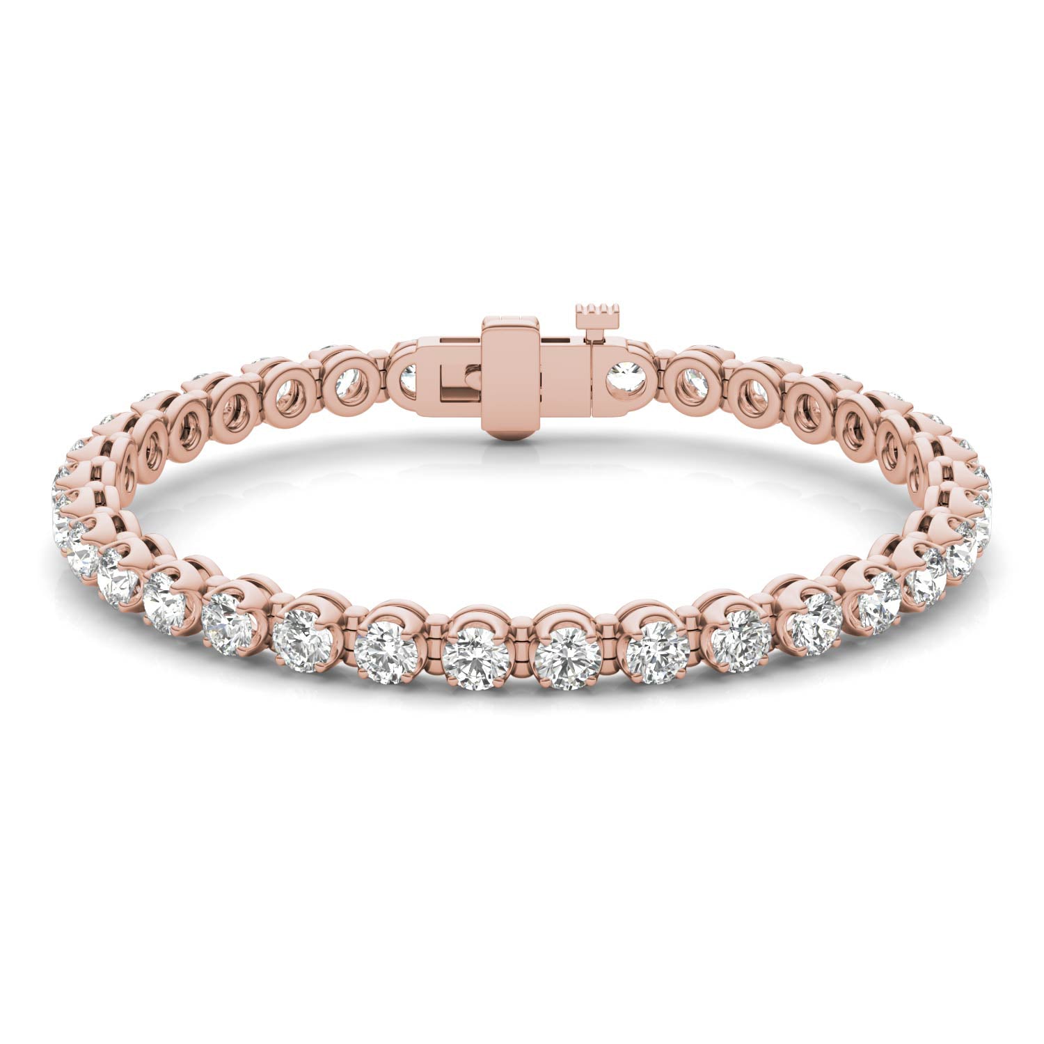 8 1/2 CTW Round Caydia® Lab Grown Diamond Four Prong Tennis Bracelet