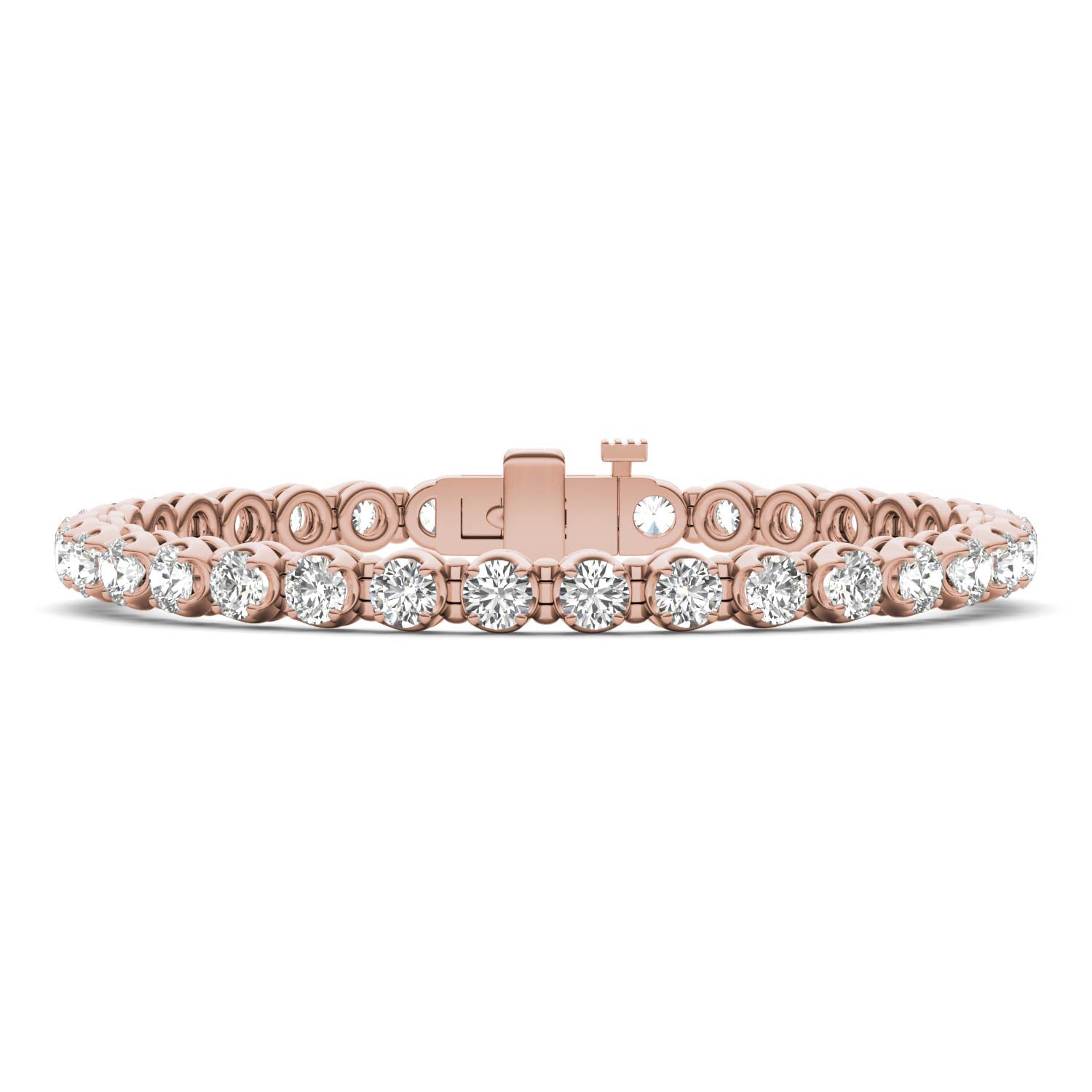 8 1/2 CTW Round Caydia® Lab Grown Diamond Four Prong Tennis Bracelet