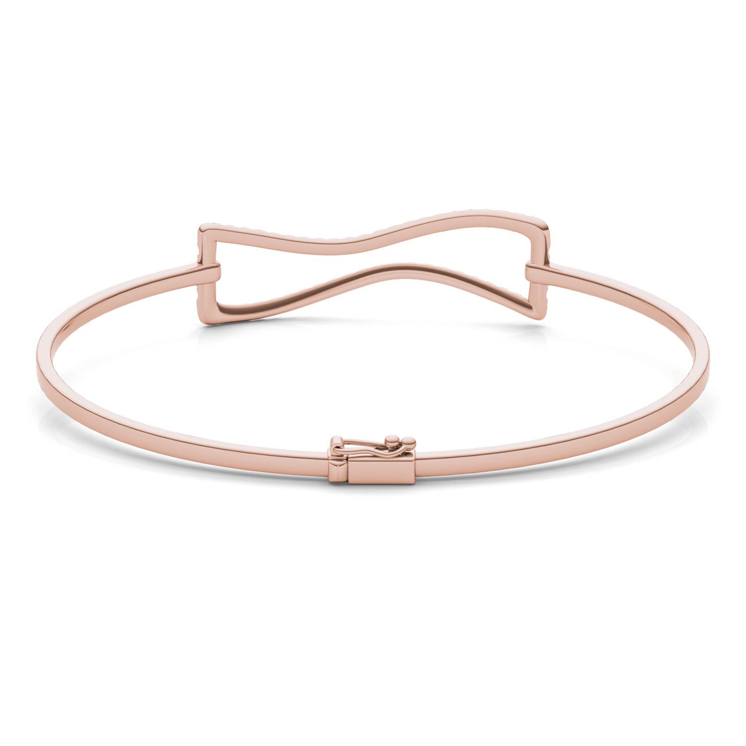 2/3 CTW Round Caydia® Lab Grown Diamond Wavy Bangle Bracelet