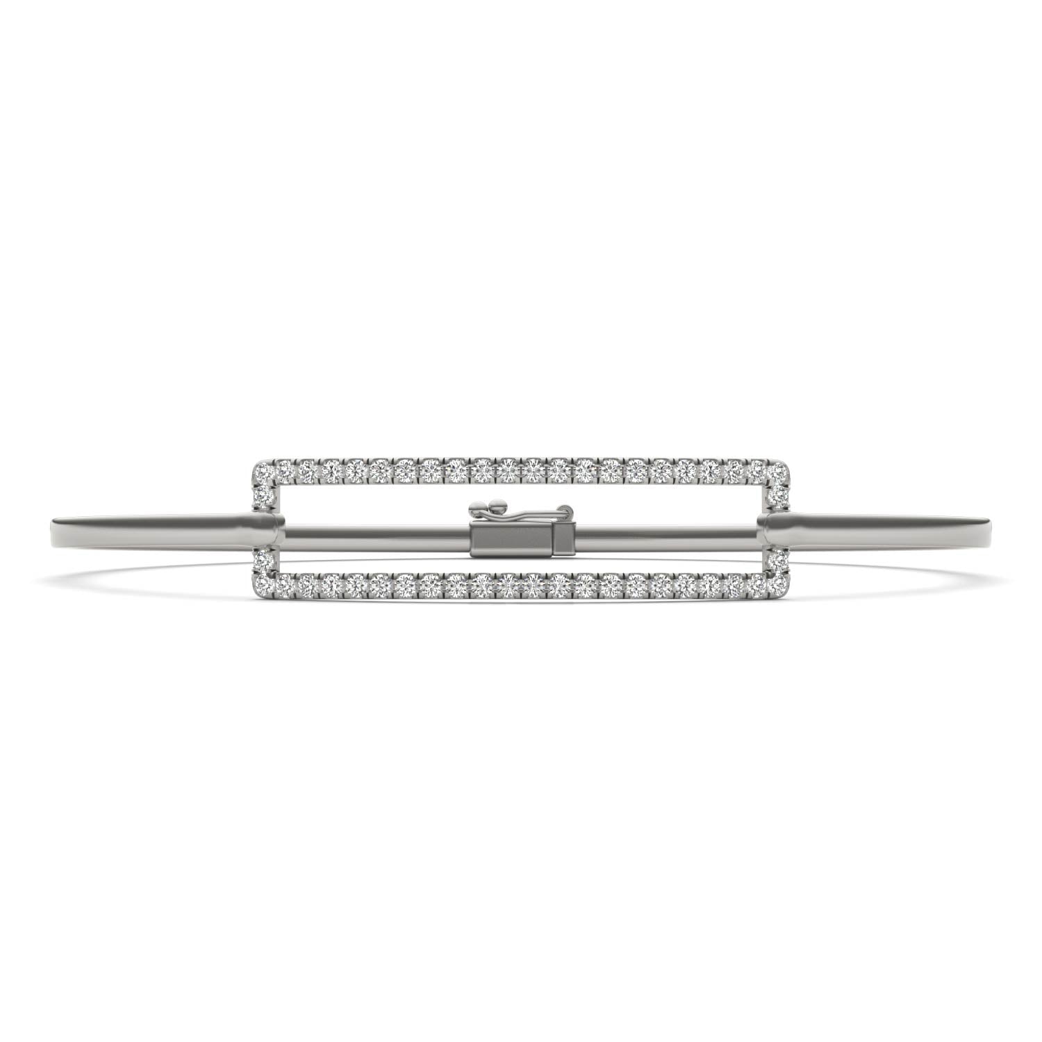 5/8 CTW Round Caydia® Lab Grown Diamond Rectangle Bangle Bracelet