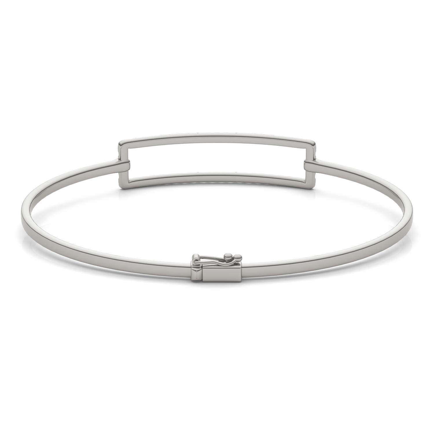 5/8 CTW Round Caydia® Lab Grown Diamond Rectangle Bangle Bracelet