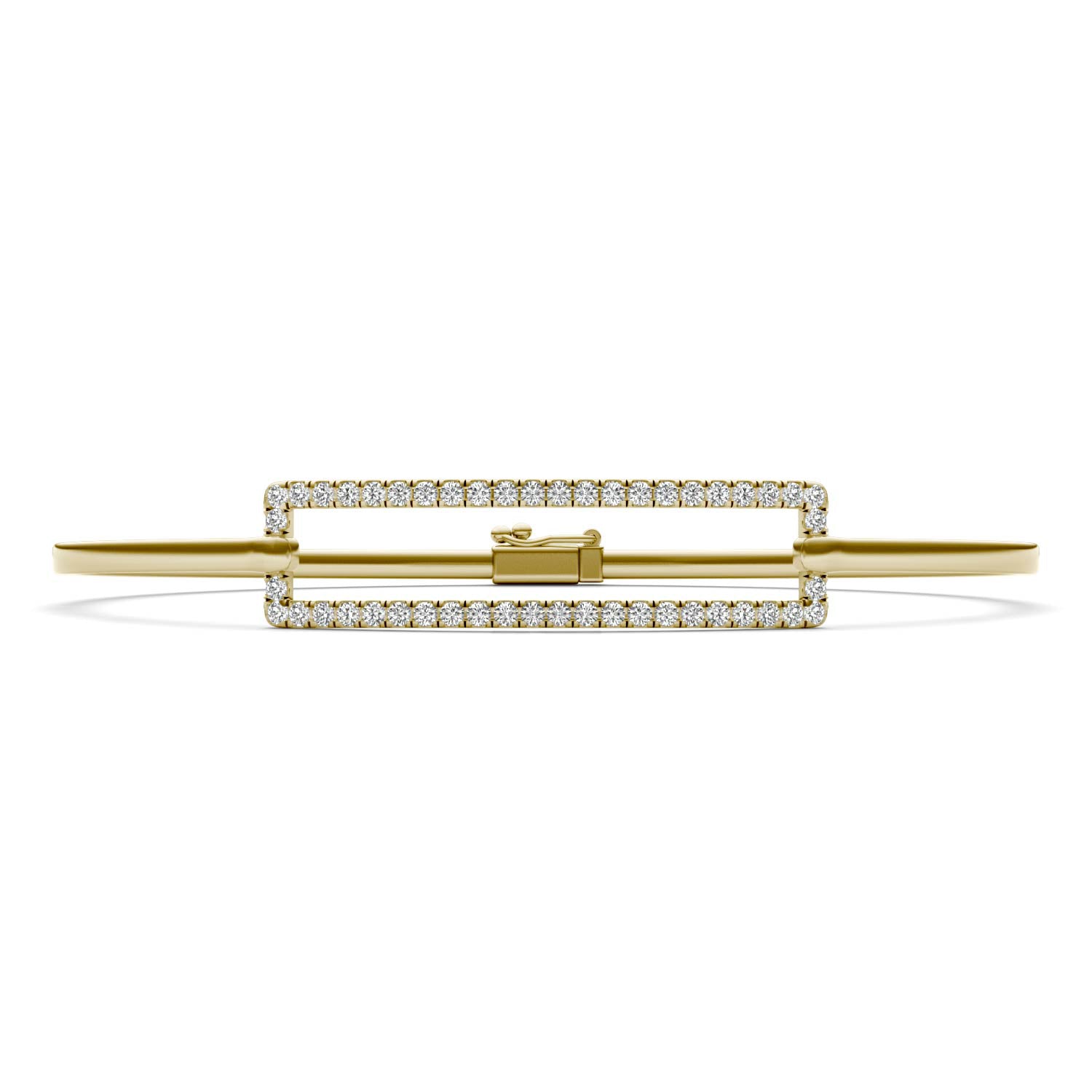 5/8 CTW Round Caydia® Lab Grown Diamond Rectangle Bangle Bracelet