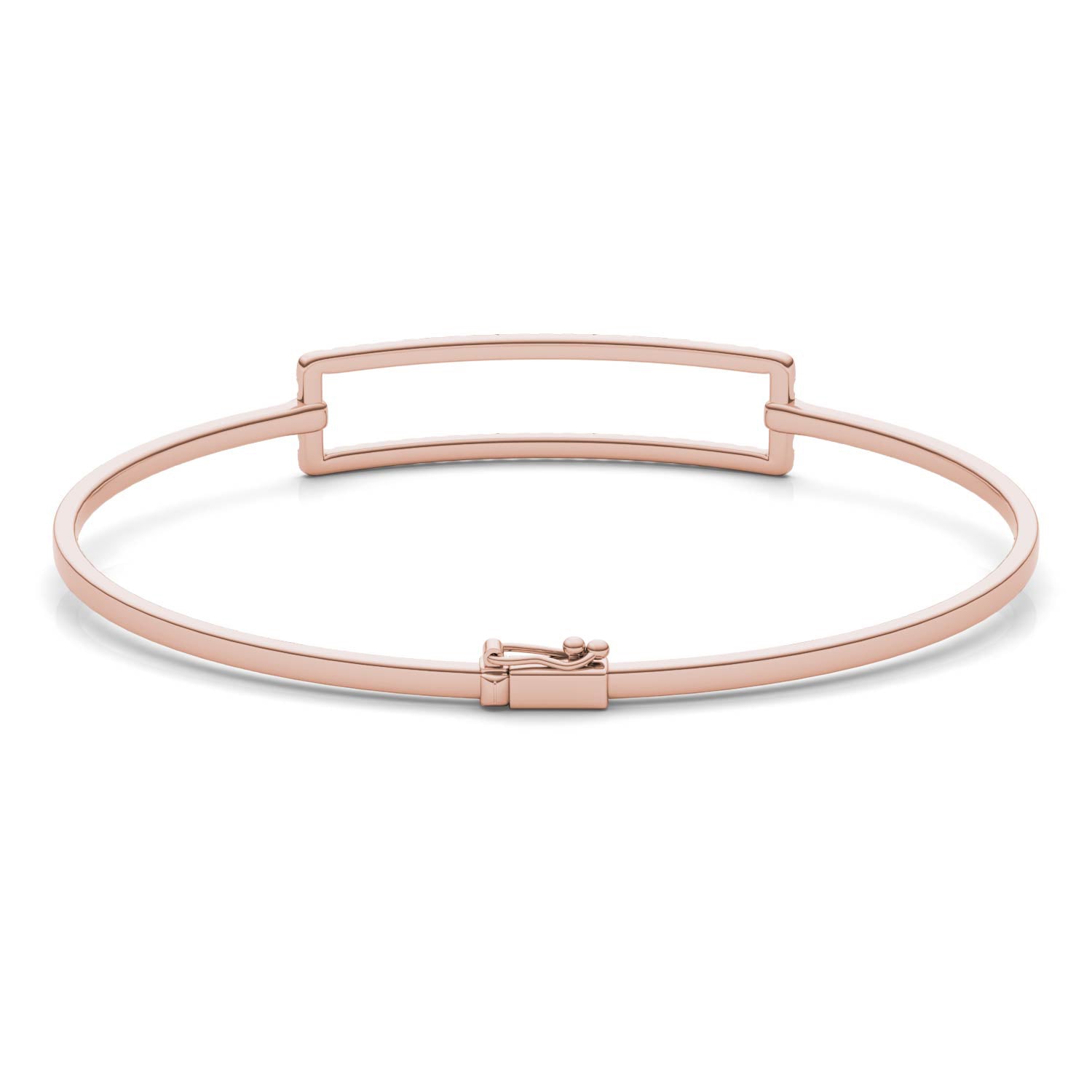 5/8 CTW Round Caydia® Lab Grown Diamond Rectangle Bangle Bracelet