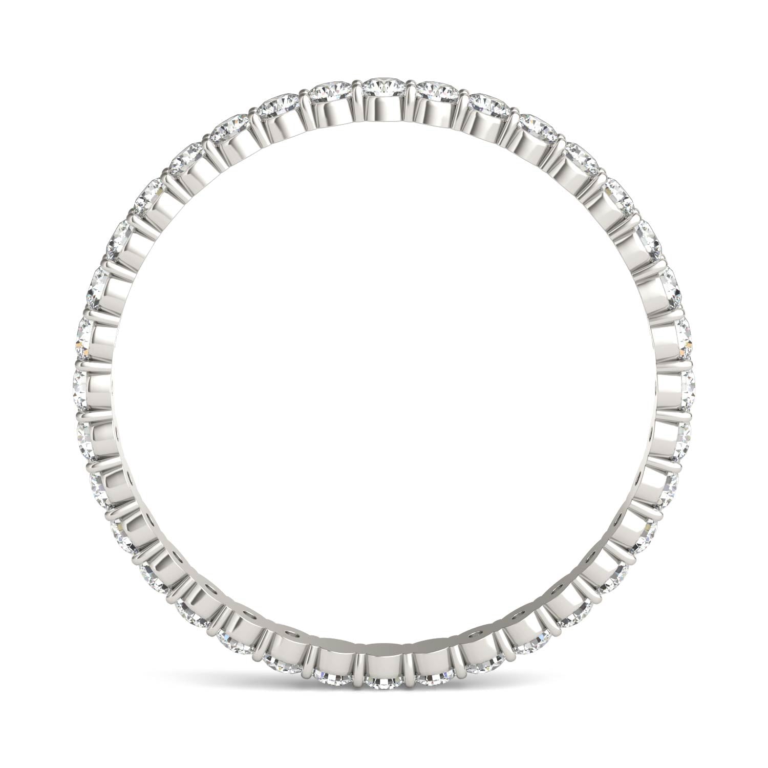 1/2 CTW Round Caydia® Lab Grown Diamond Scallop Edge Eternity Band Ring
