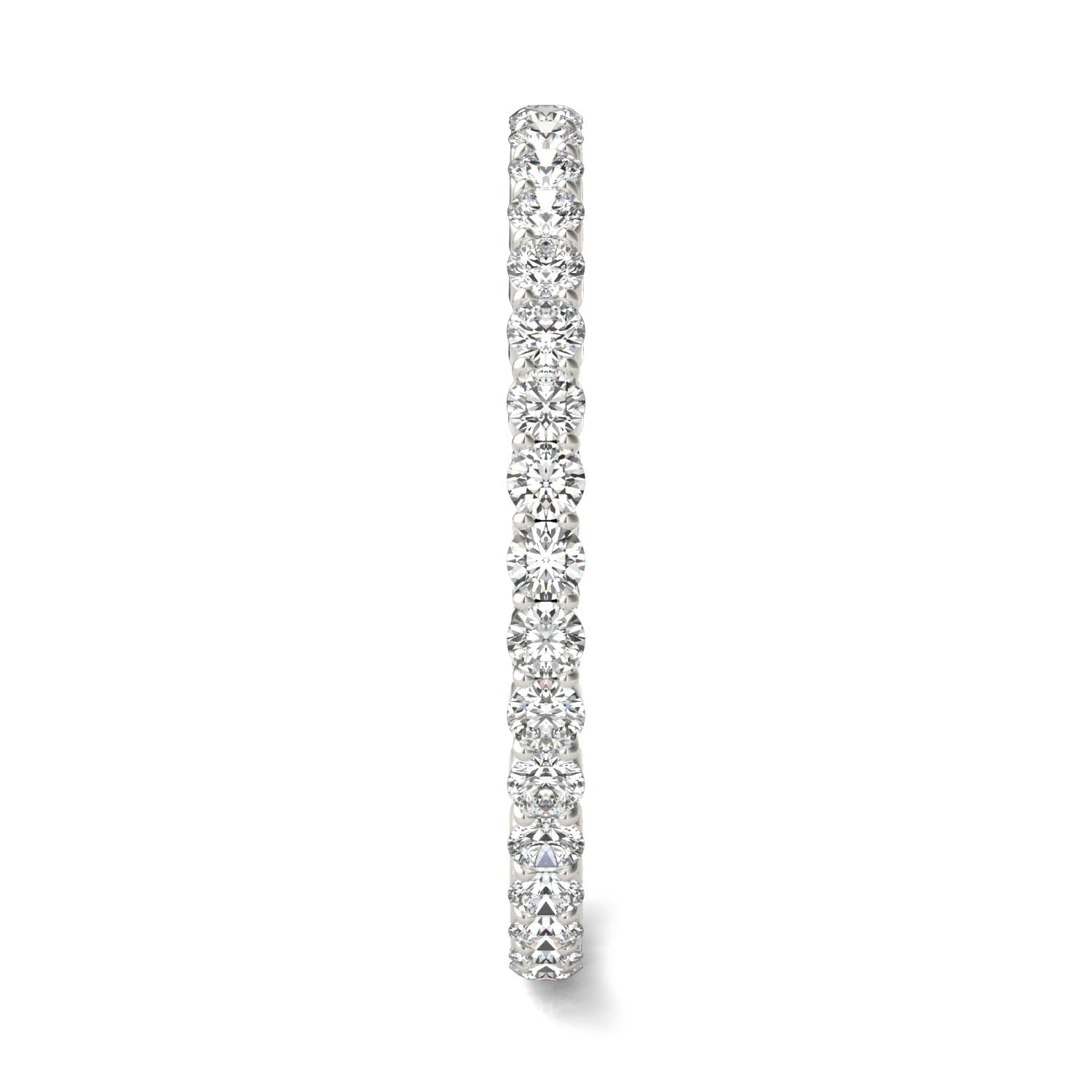 1/2 CTW Round Caydia® Lab Grown Diamond Scallop Edge Eternity Band Ring