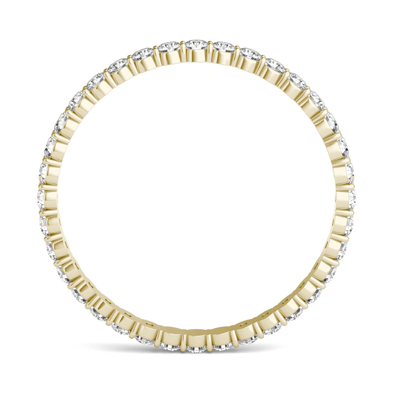 1/2 CTW Round Caydia® Lab Grown Diamond Scallop Edge Eternity Band Ring