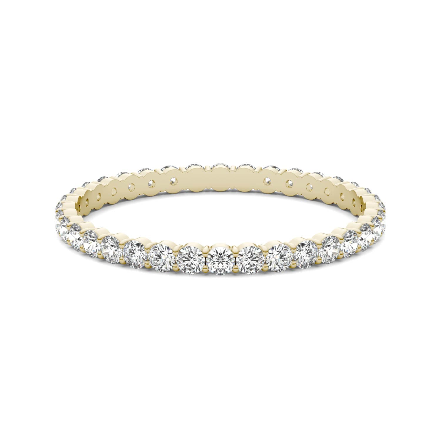1/2 CTW Round Caydia® Lab Grown Diamond Scallop Edge Eternity Band Ring