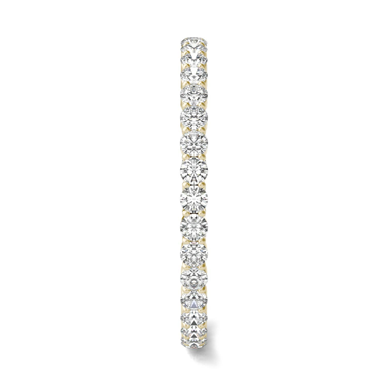 1/2 CTW Round Caydia® Lab Grown Diamond Scallop Edge Eternity Band Ring