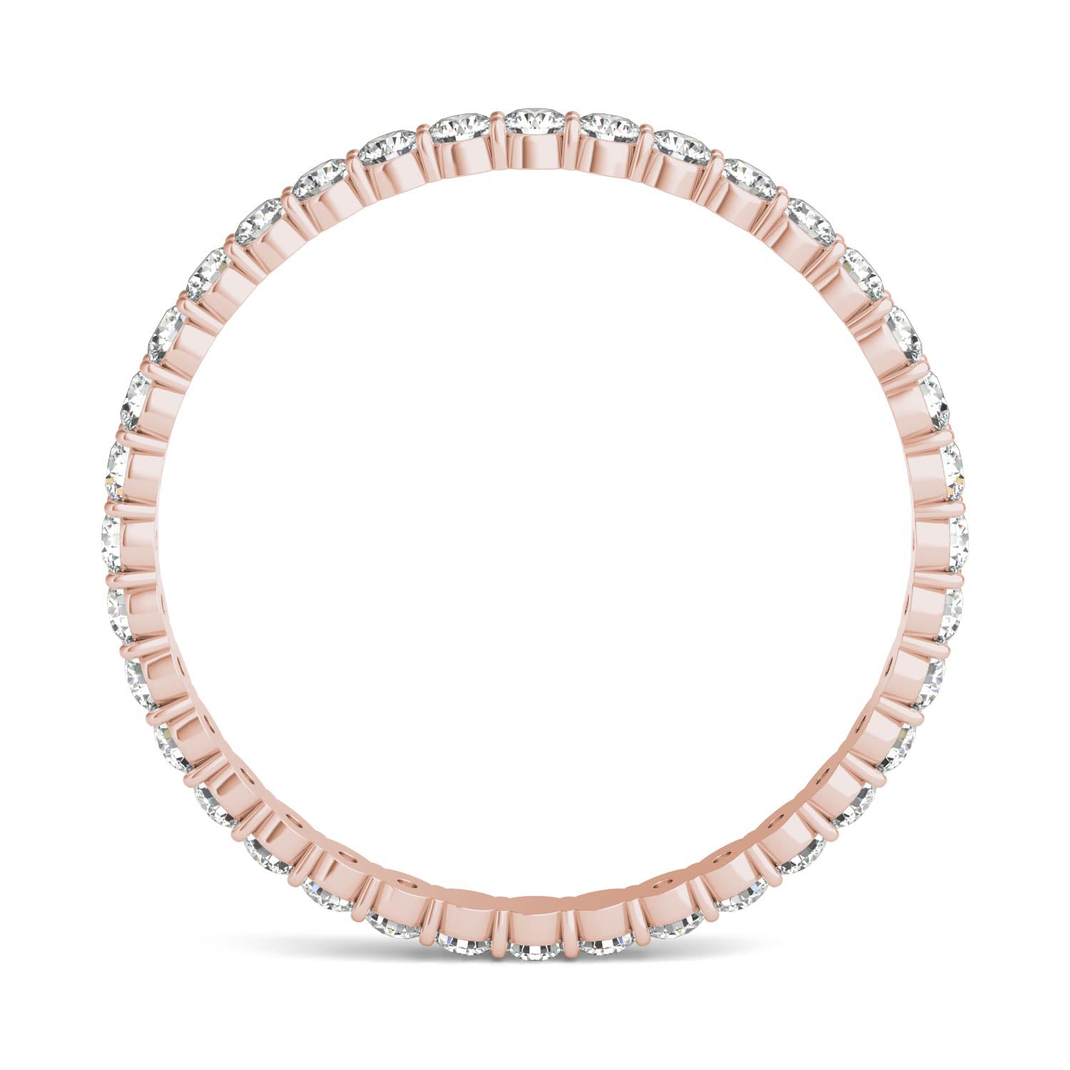 1/2 CTW Round Caydia® Lab Grown Diamond Scallop Edge Eternity Band Ring