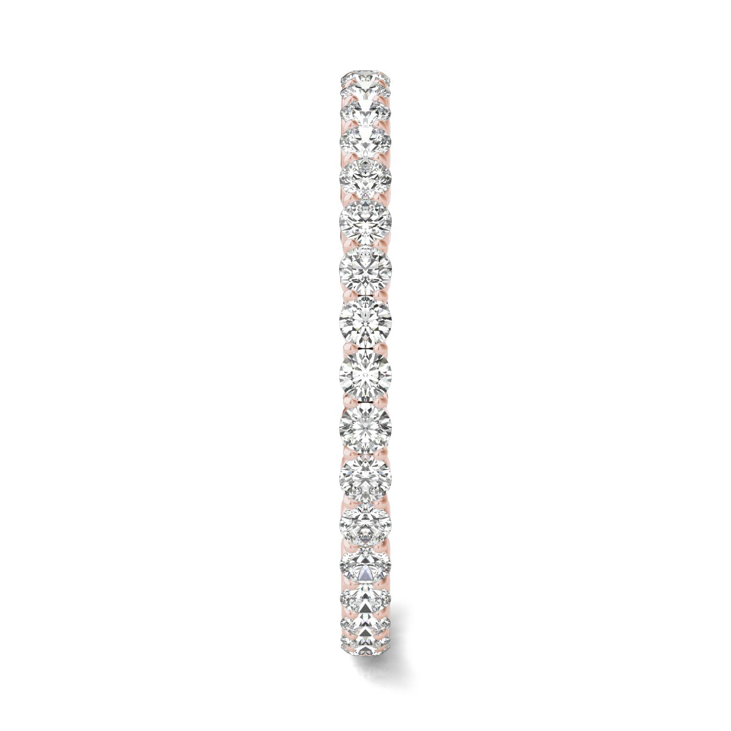 1/2 CTW Round Caydia® Lab Grown Diamond Scallop Edge Eternity Band Ring