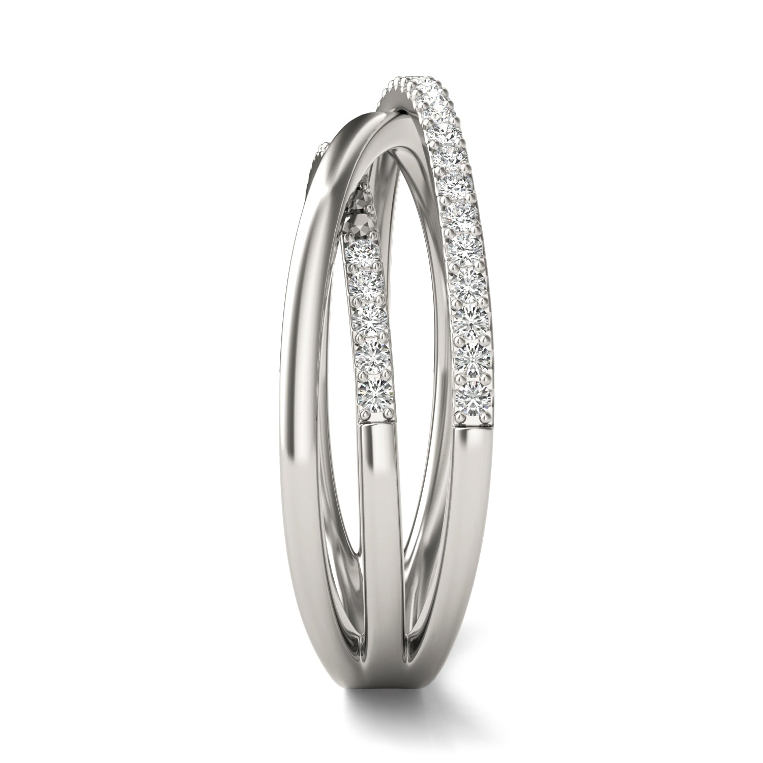 1/3 CTW Round Caydia® Lab Grown Diamond Triple Crossover Ring