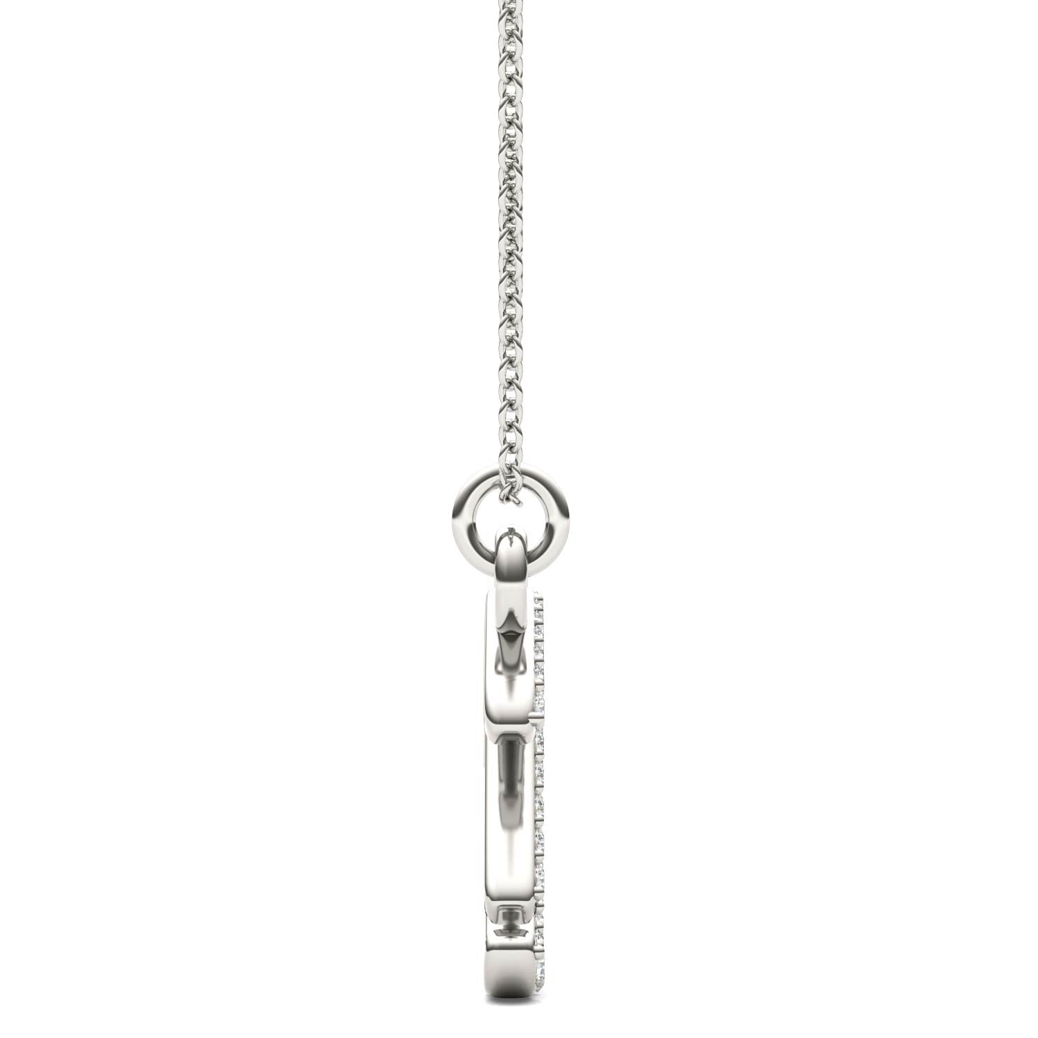 1/8 CTW Round Caydia® Lab Grown Diamond Personalized Initial Necklace