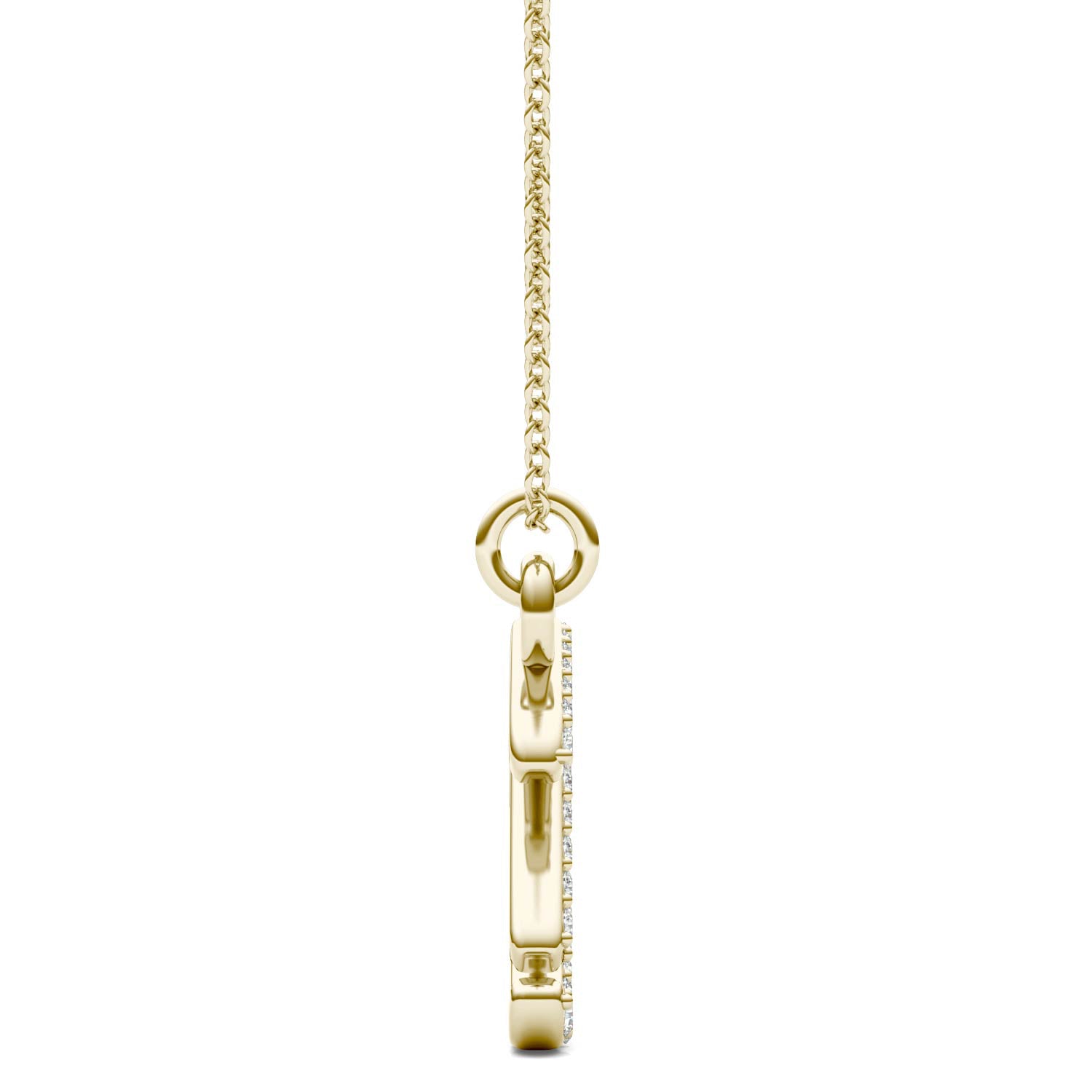 1/8 CTW Round Caydia® Lab Grown Diamond Personalized Initial Necklace