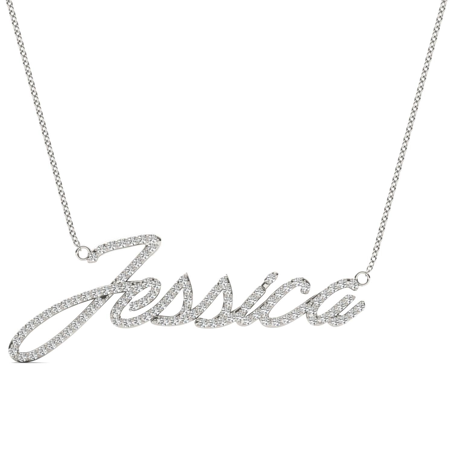Round Caydia® Lab Grown Diamond Personalized Necklace