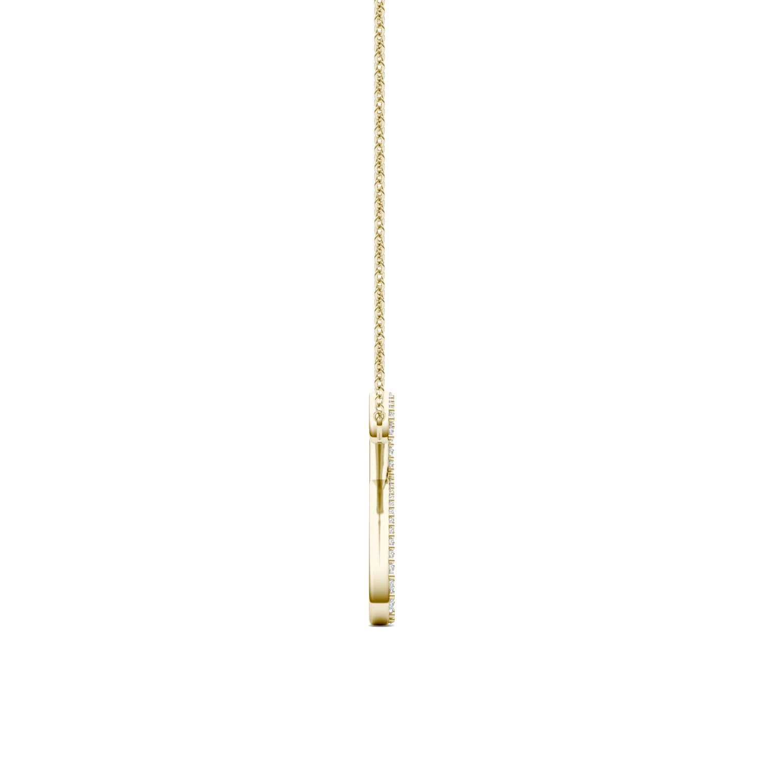 Round Caydia® Lab Grown Diamond Personalized Necklace
