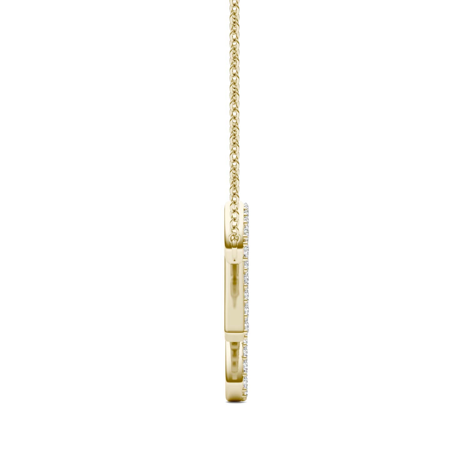 Round Caydia® Lab Grown Diamond Personalized Necklace