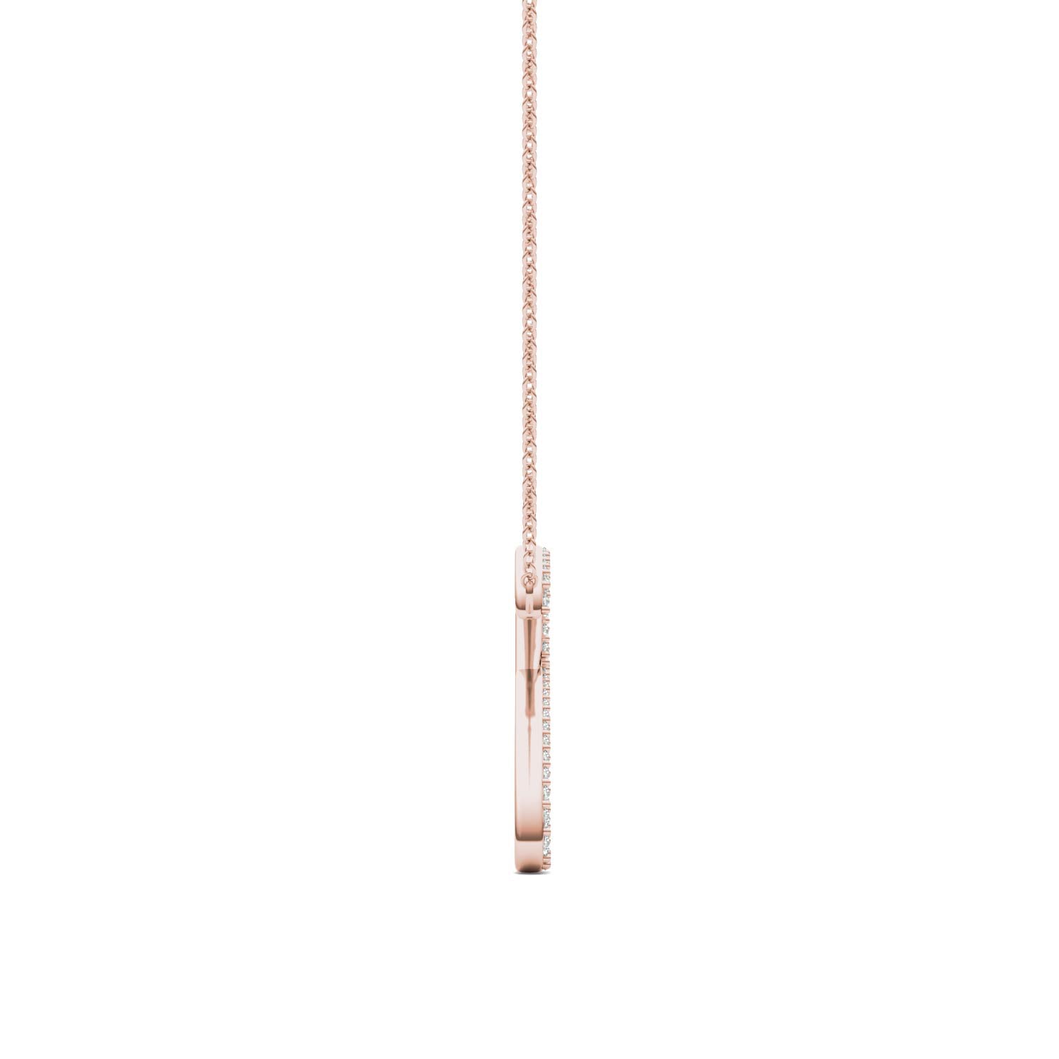 Round Caydia® Lab Grown Diamond Personalized Necklace