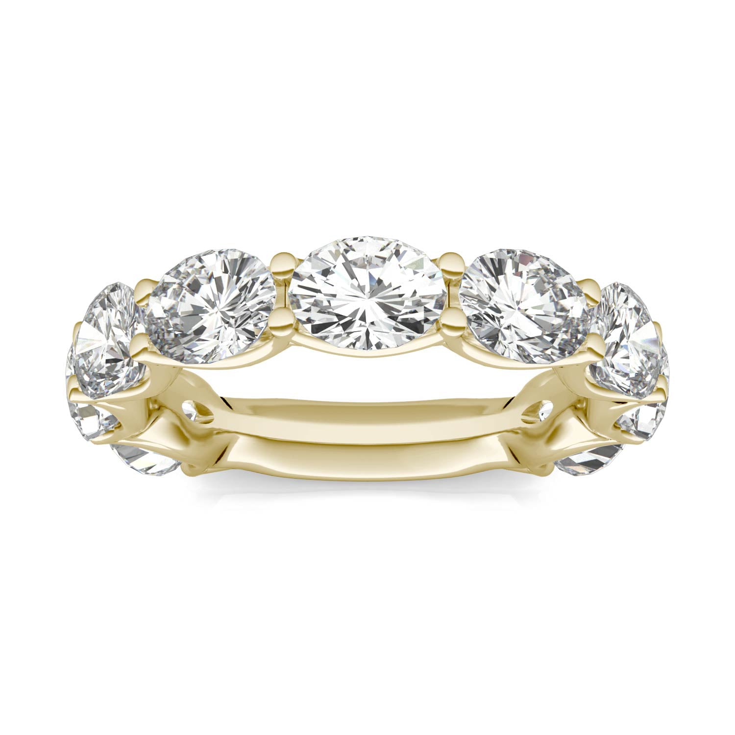 4.50 CTW DEW Oval Forever One™ Moissanite Ring