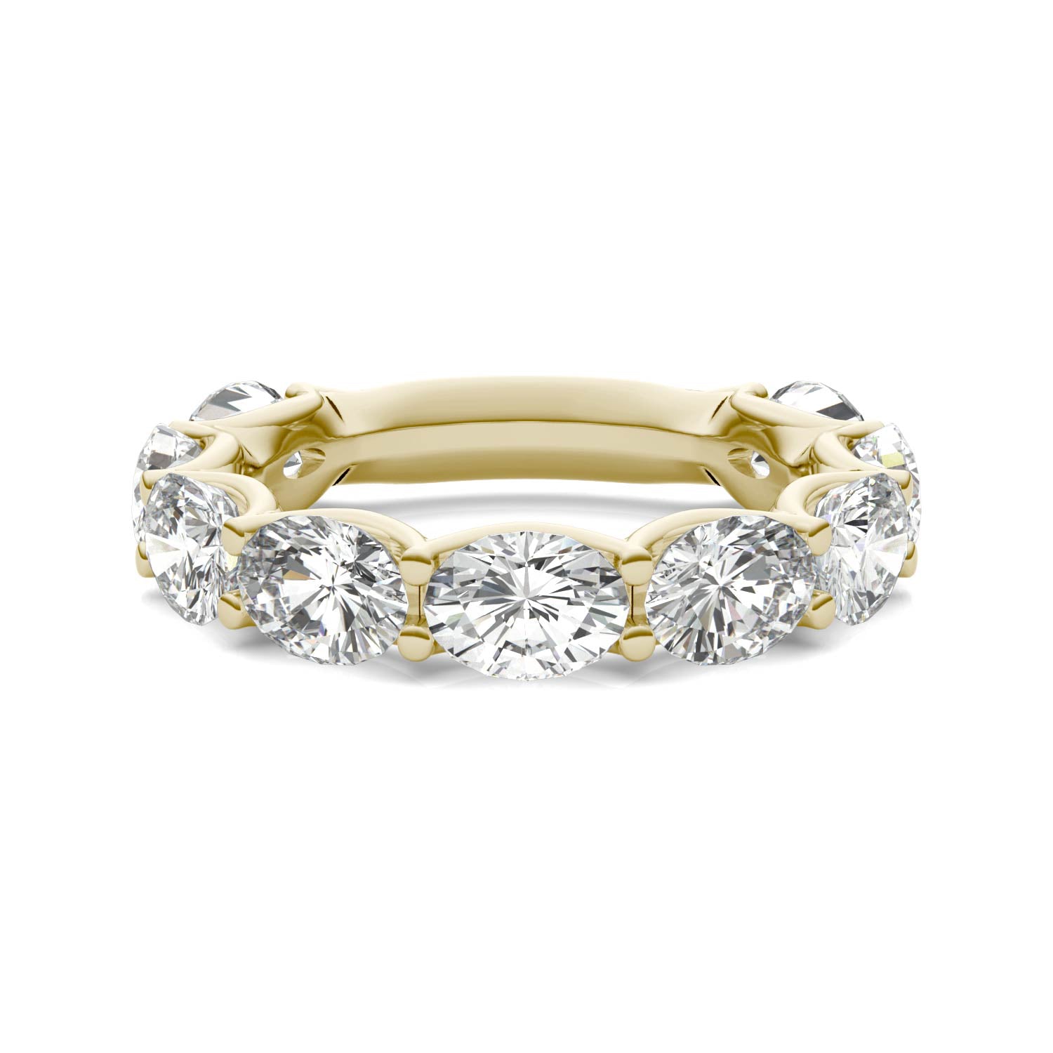 4.50 CTW DEW Oval Forever One™ Moissanite Ring