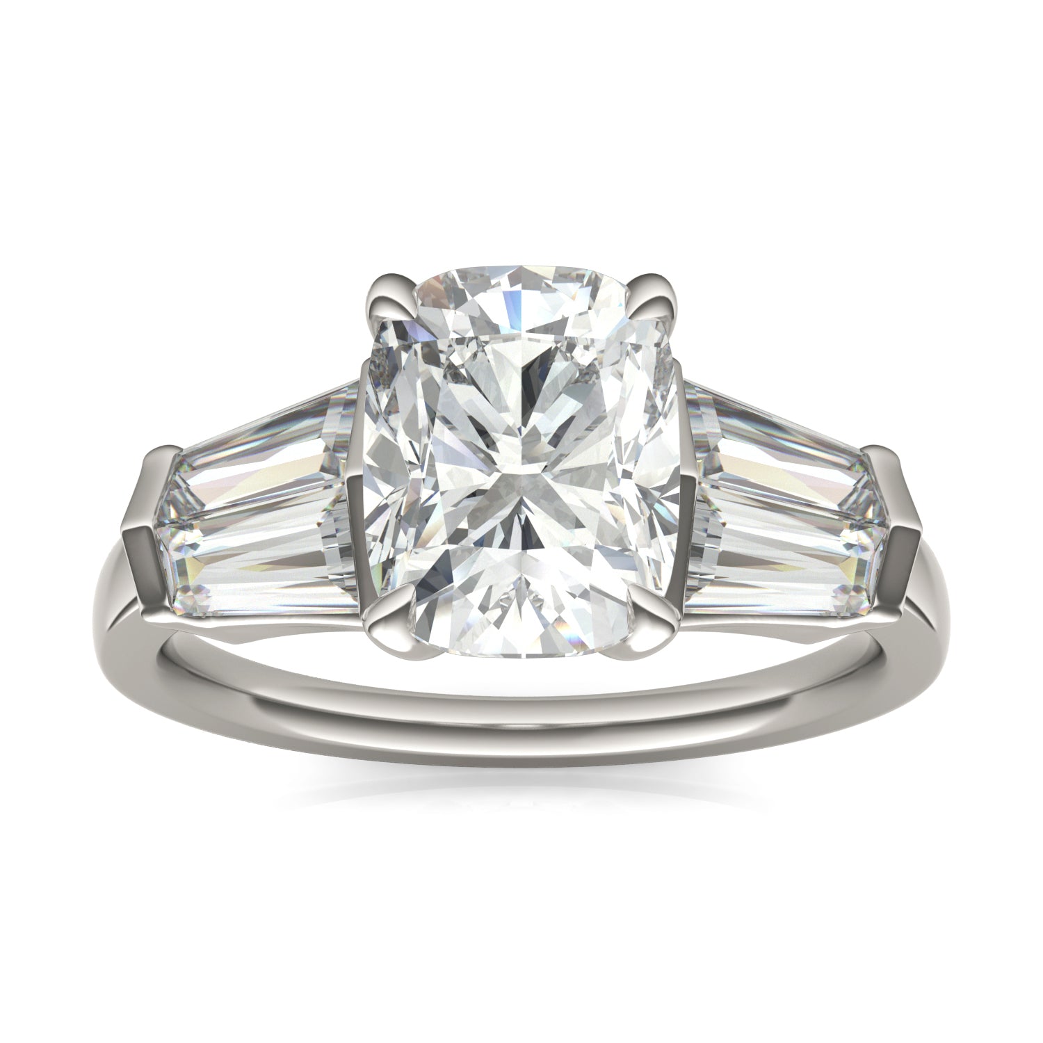 3.46 CTW DEW Elongated Cushion Forever Bright™ Moissanite Ring