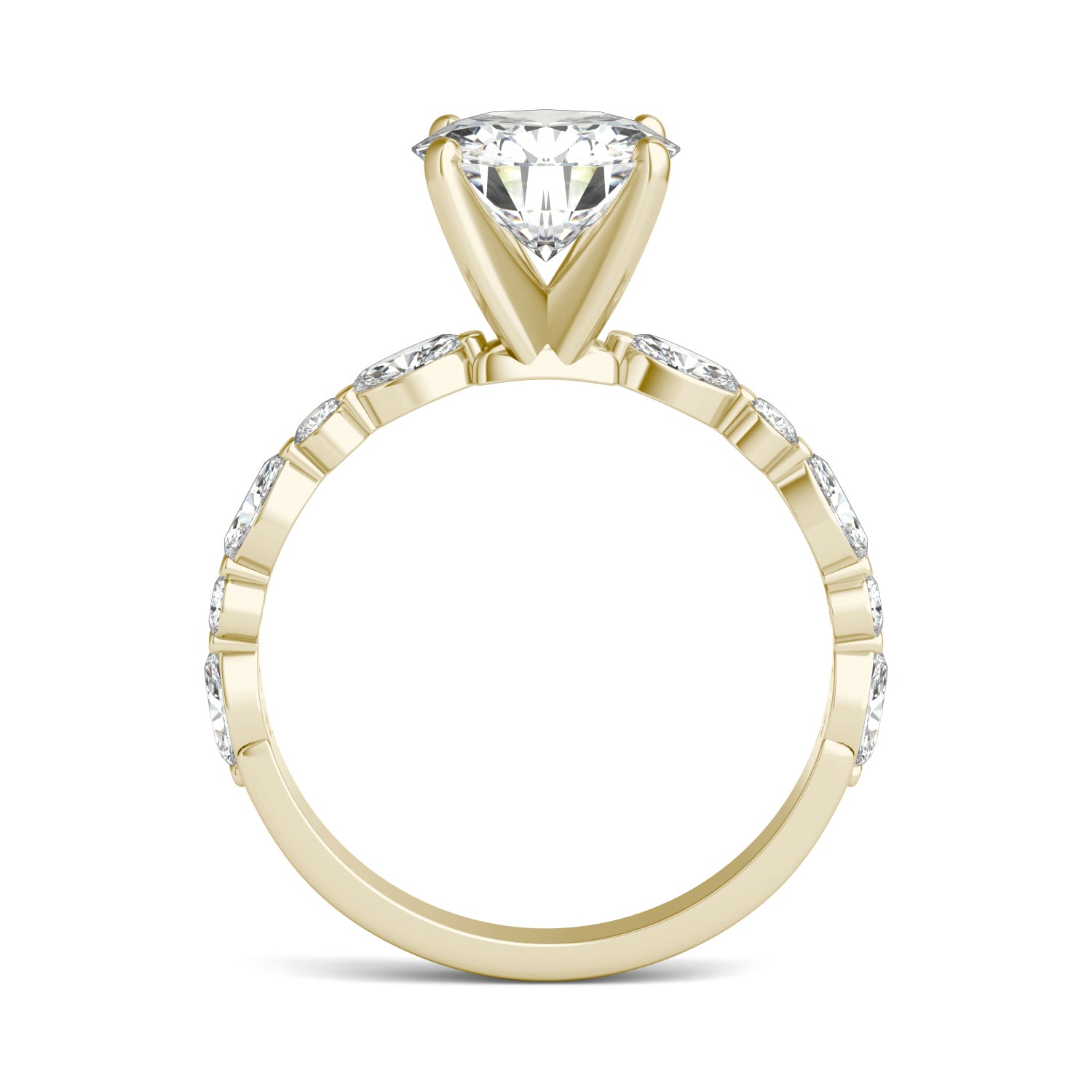 2.44 CTW DEW Round Forever One™ Moissanite Ring