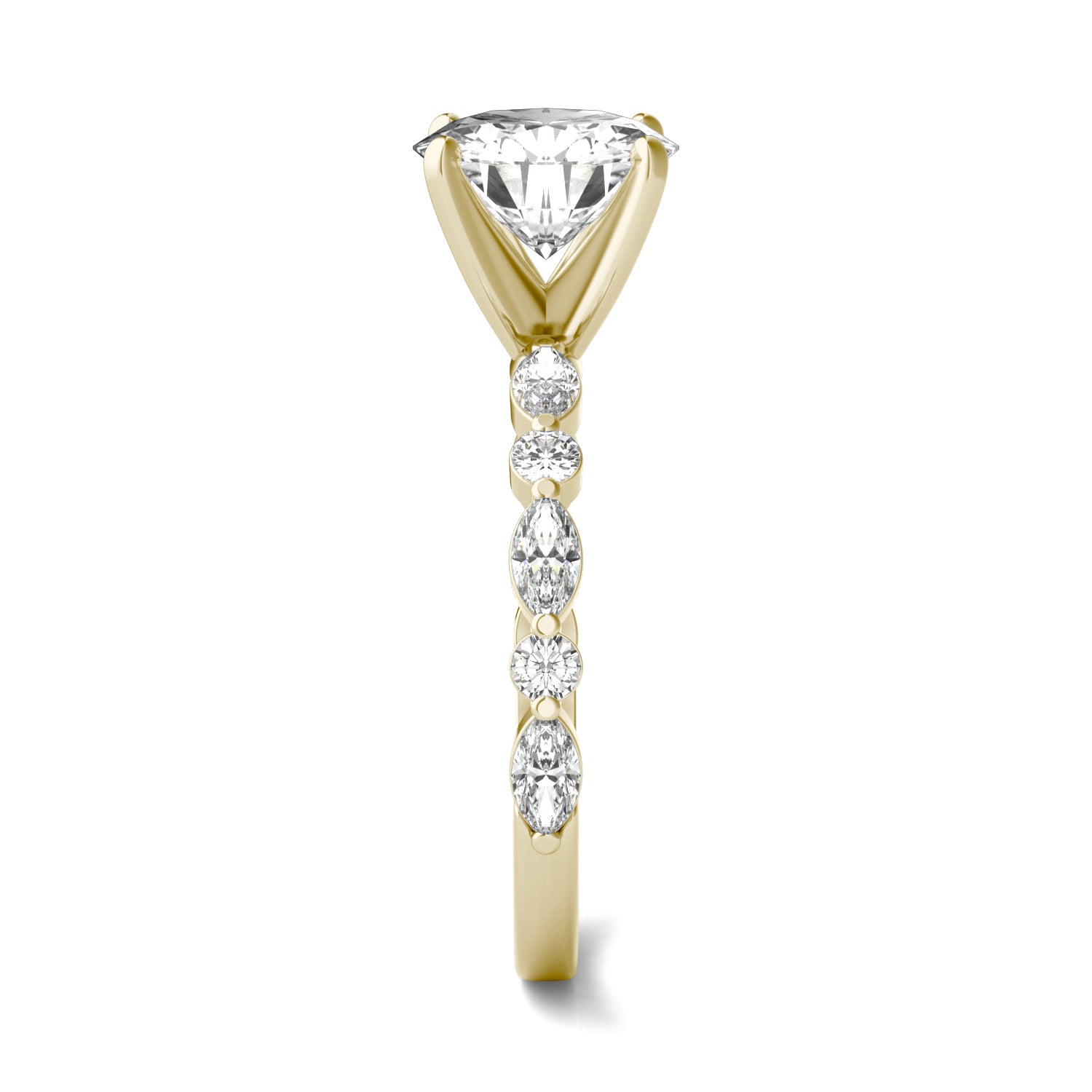 2.44 CTW DEW Round Forever One™ Moissanite Ring