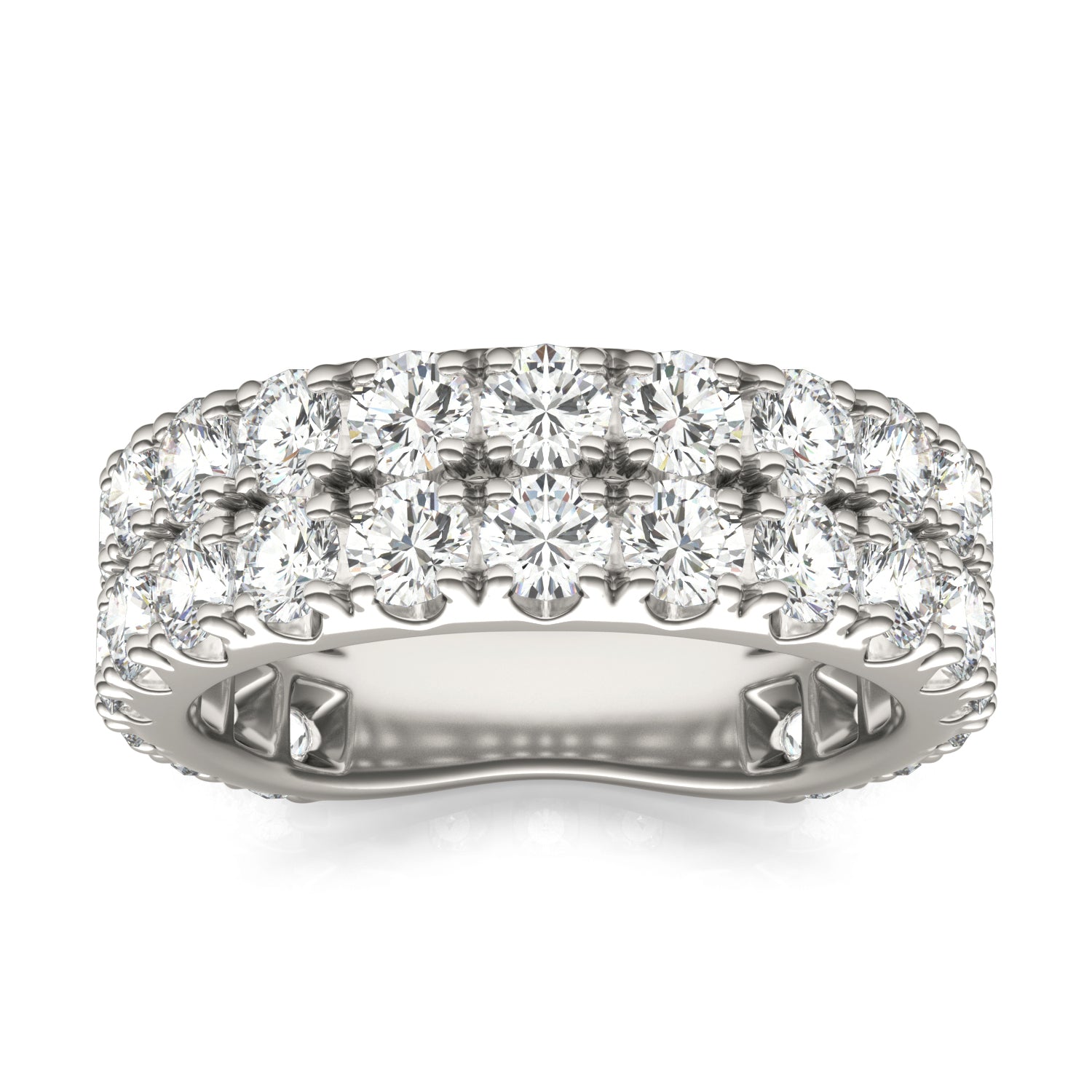 3.40 CTW DEW Round Forever Classic™ Moissanite Ring