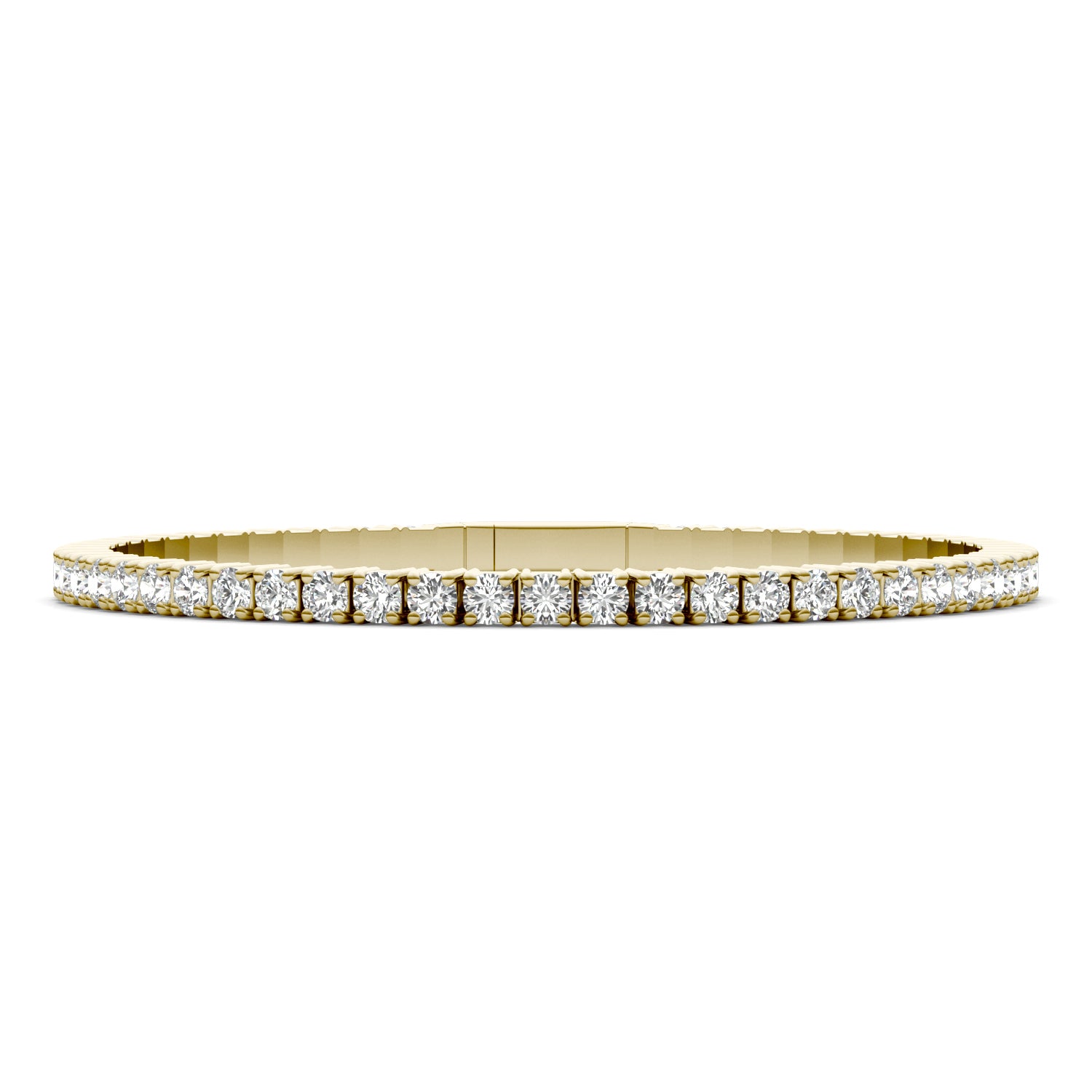 5.30 CTW DEW Round Forever One™ Moissanite Flexible Eternity Bangle Bracelet