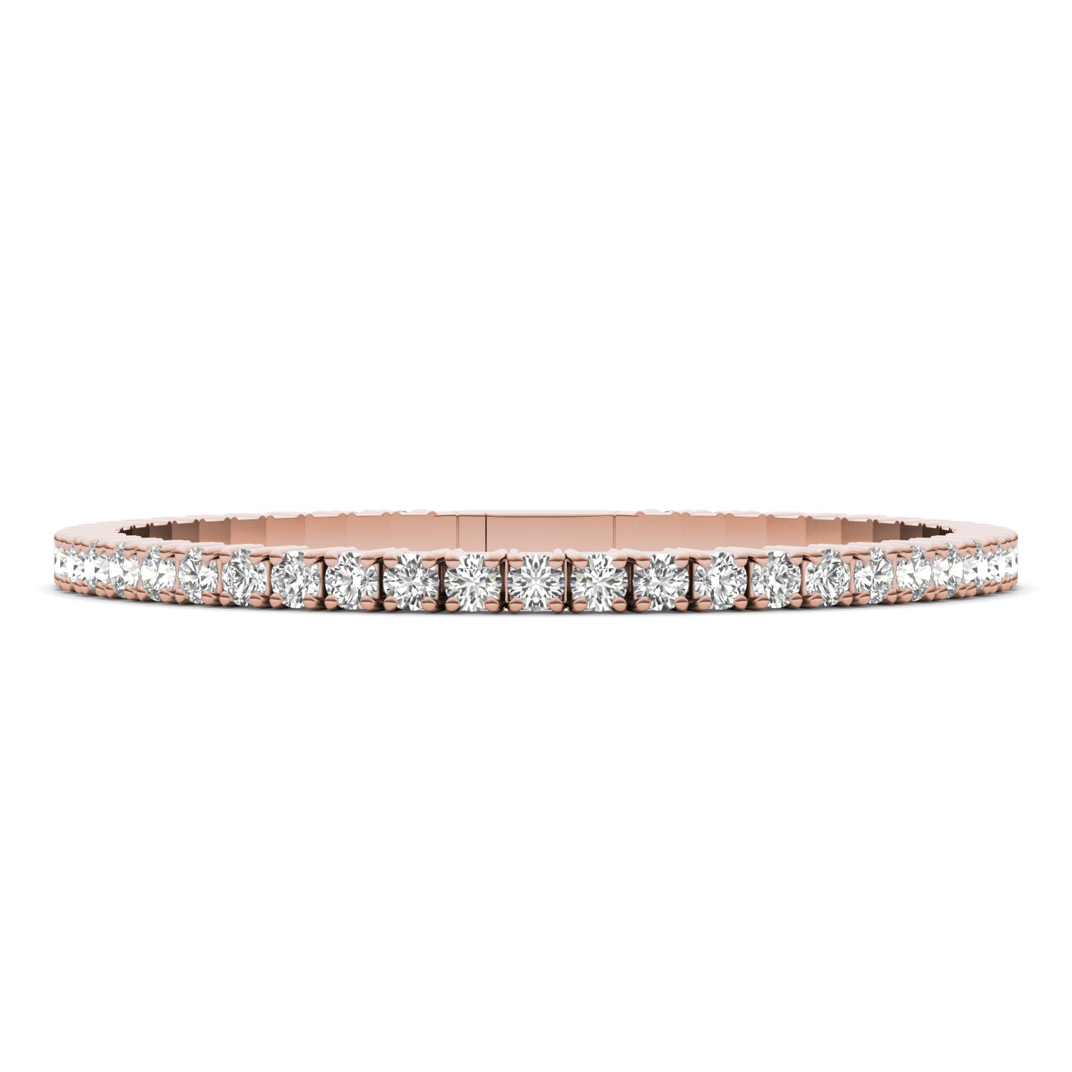 7.52 CTW DEW Round Forever One™ Moissanite Flexible Eternity Bangle Bracelet
