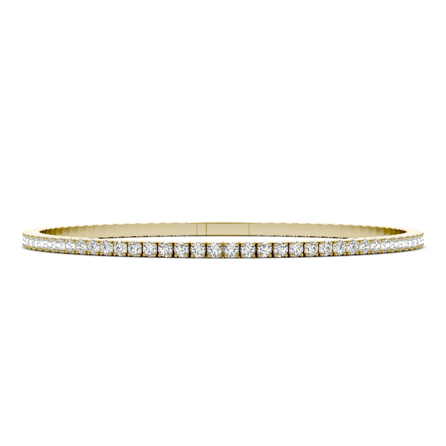 2 1/4 CTW Round Caydia® Lab Grown Diamond Flexible Eternity Bangle Bracelet