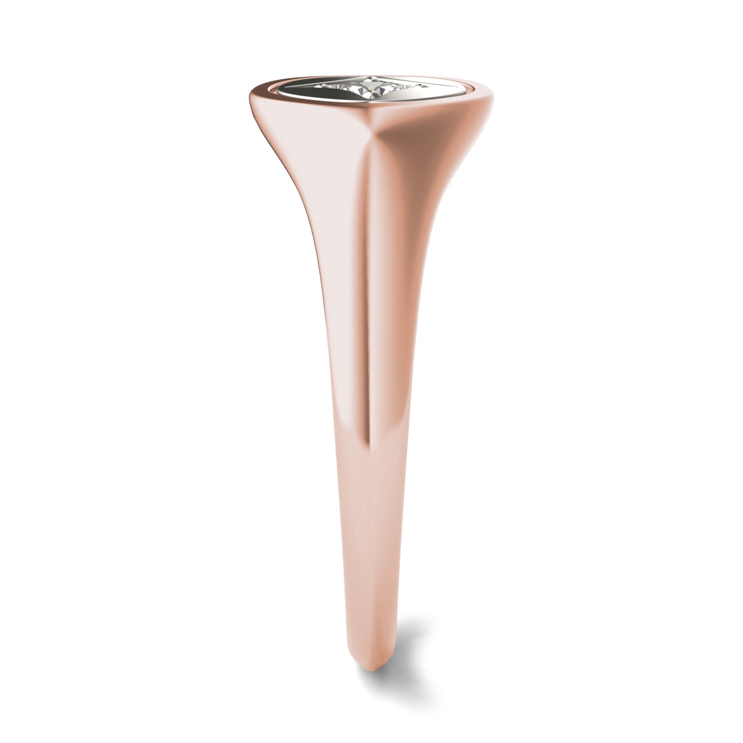 1/10 CTW Round Caydia® Lab Grown Diamond Signature Star Signet Ring