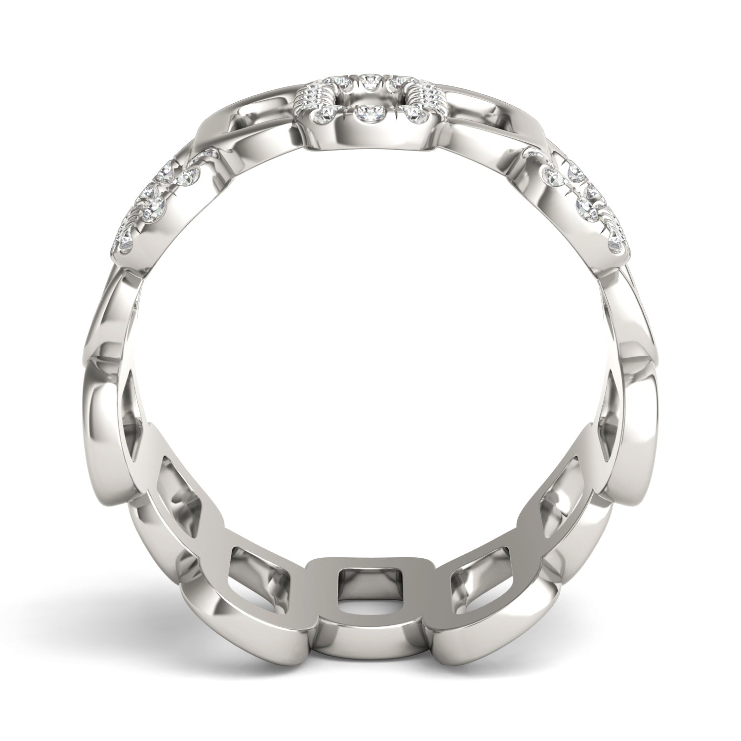 3/8 CTW Round Caydia® Lab Grown Diamond Alternating Ring