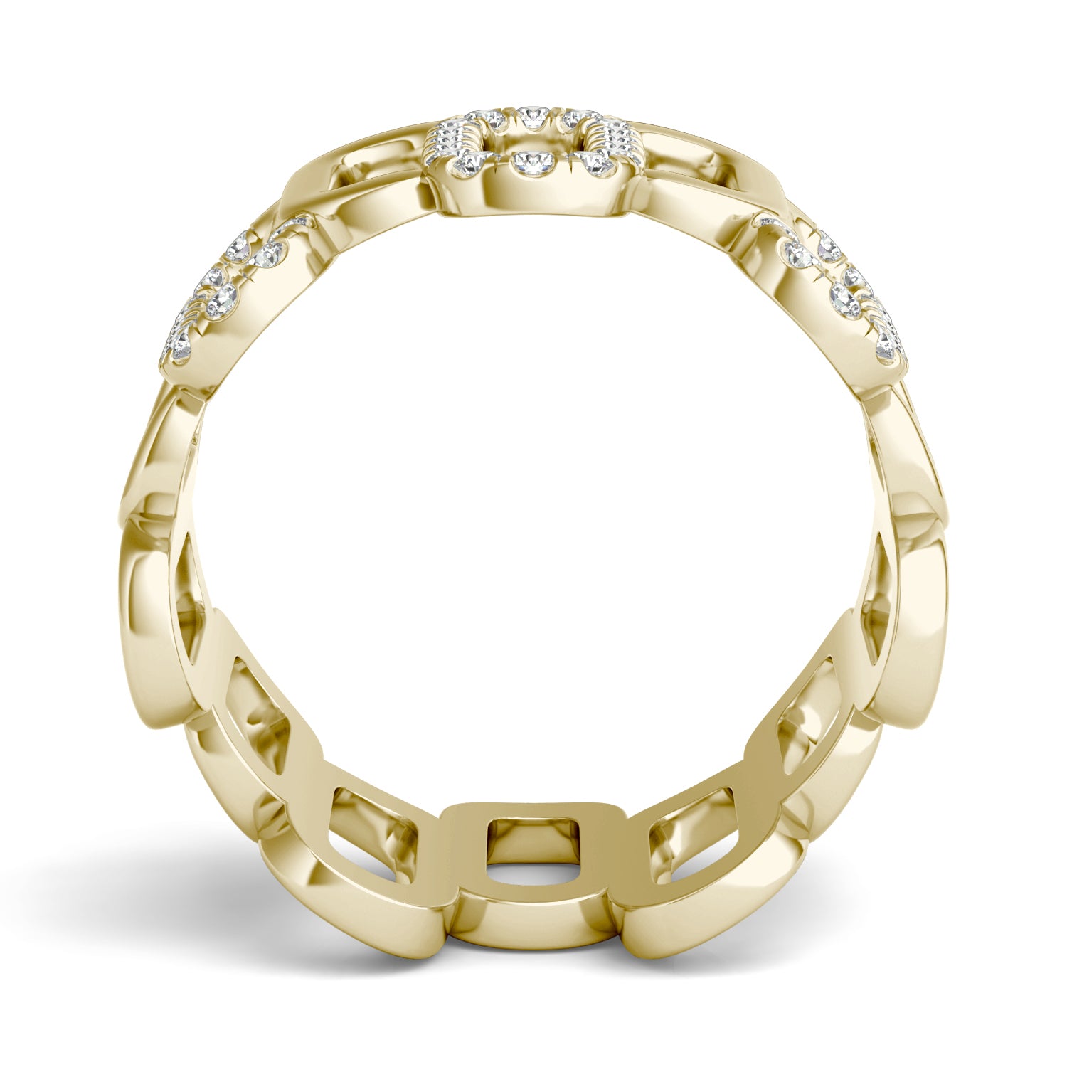 3/8 CTW Round Caydia® Lab Grown Diamond Alternating Ring