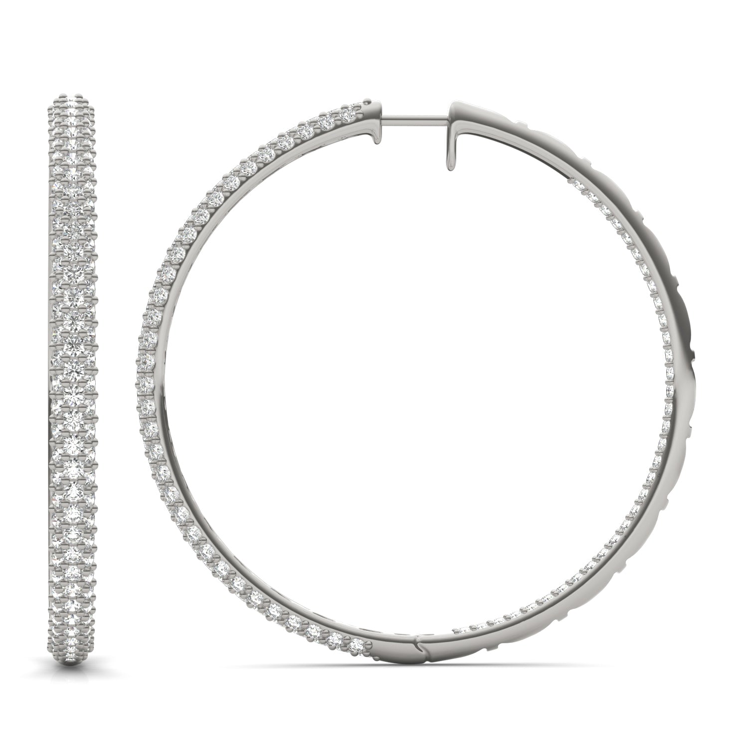 2 2/3 CTW Round Caydia® Lab Grown Diamond Pavé Inside Out Earrings