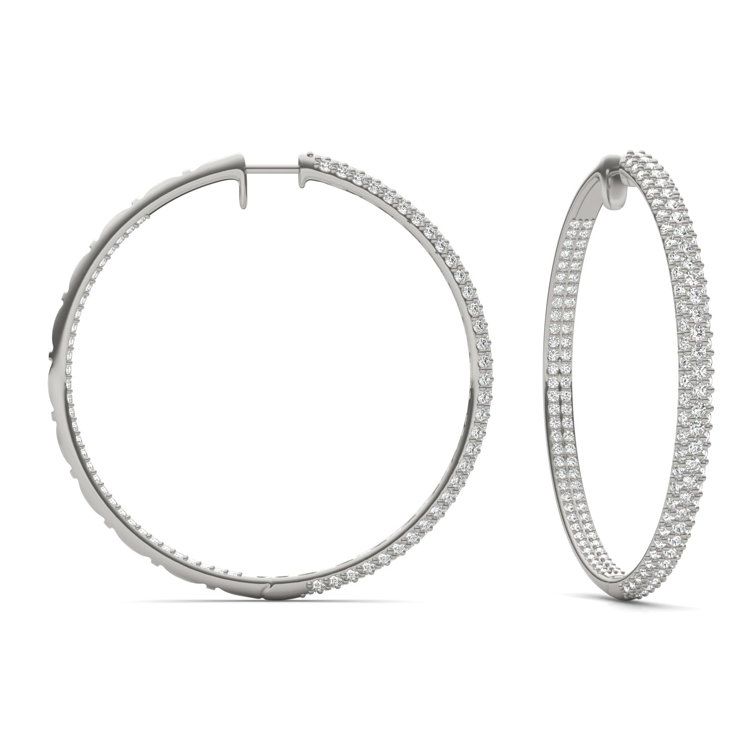 2 2/3 CTW Round Caydia® Lab Grown Diamond Pavé Inside Out Earrings