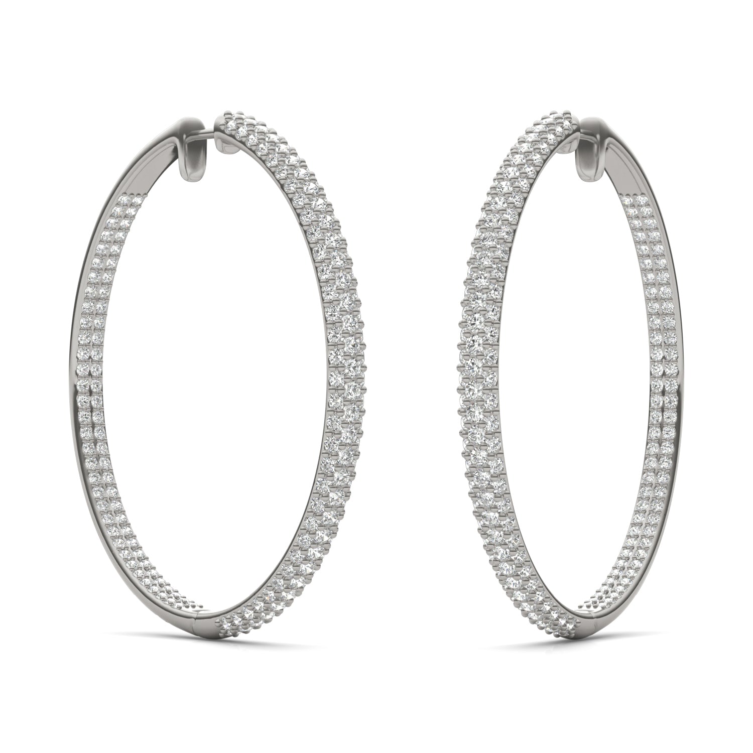 2 2/3 CTW Round Caydia® Lab Grown Diamond Pavé Inside Out Earrings