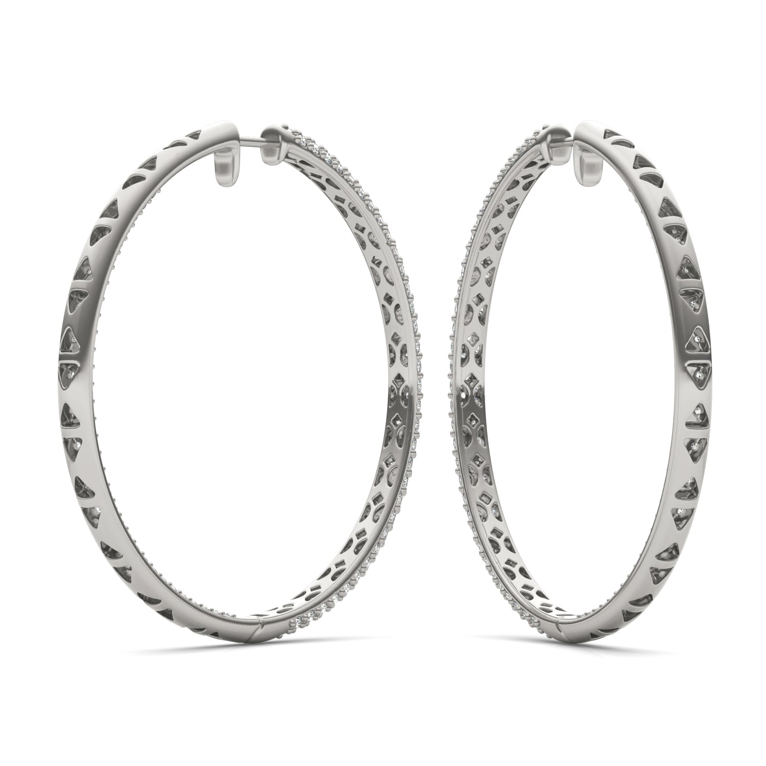 2 2/3 CTW Round Caydia® Lab Grown Diamond Pavé Inside Out Earrings