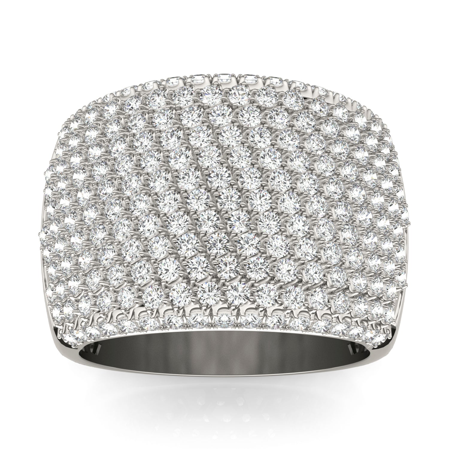 2 1/2 CTW Round Caydia® Lab Grown Diamond Pavé Statement Ring
