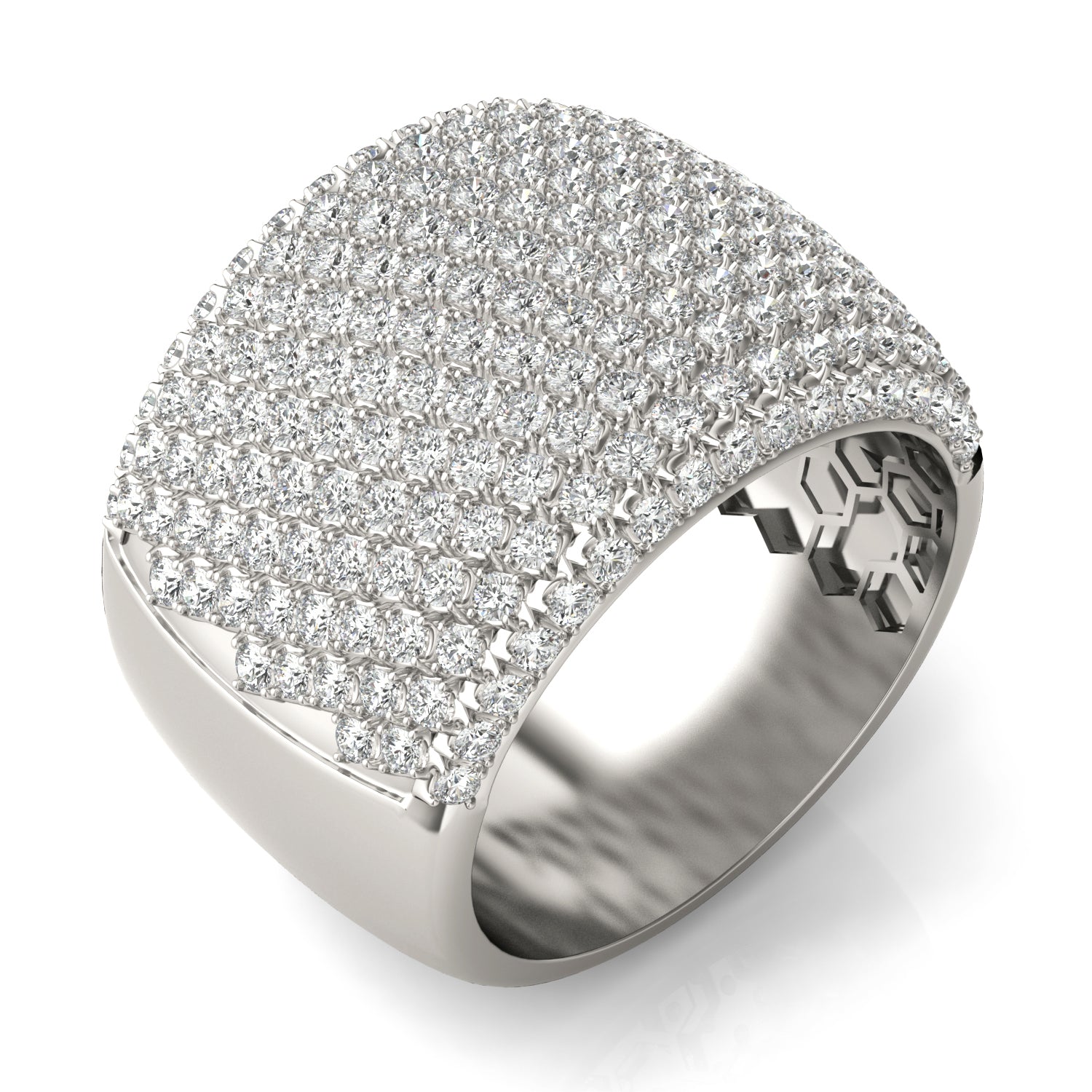 2 1/2 CTW Round Caydia® Lab Grown Diamond Pavé Statement Ring