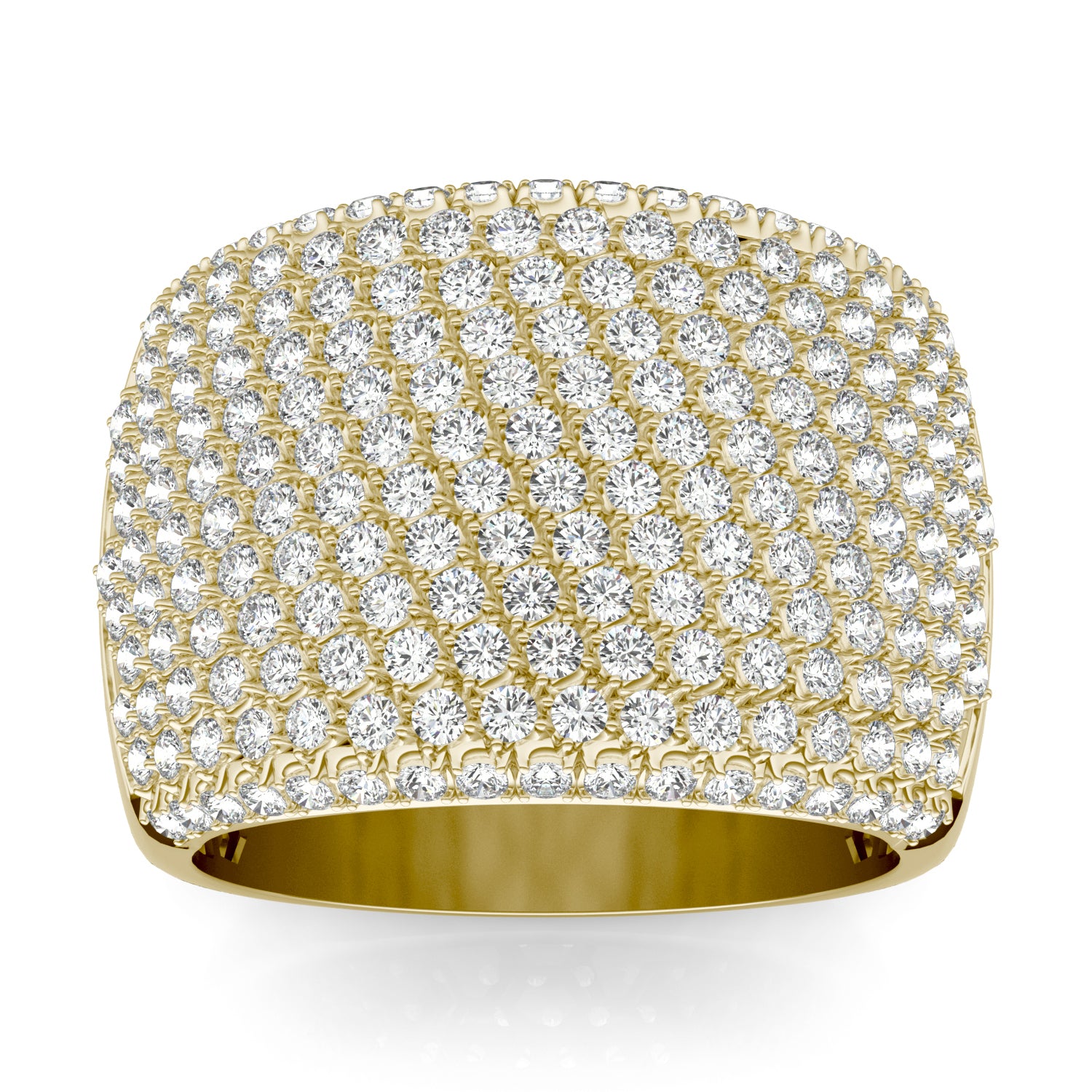 2 1/2 CTW Round Caydia® Lab Grown Diamond Pavé Statement Ring