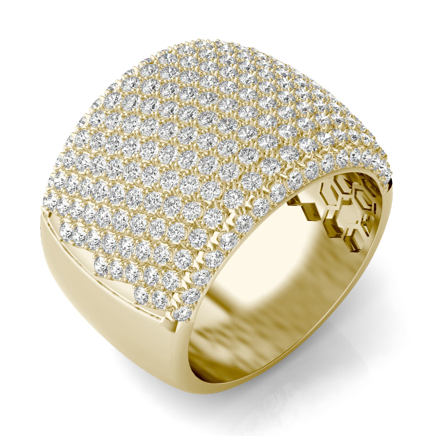 2 1/2 CTW Round Caydia® Lab Grown Diamond Pavé Statement Ring