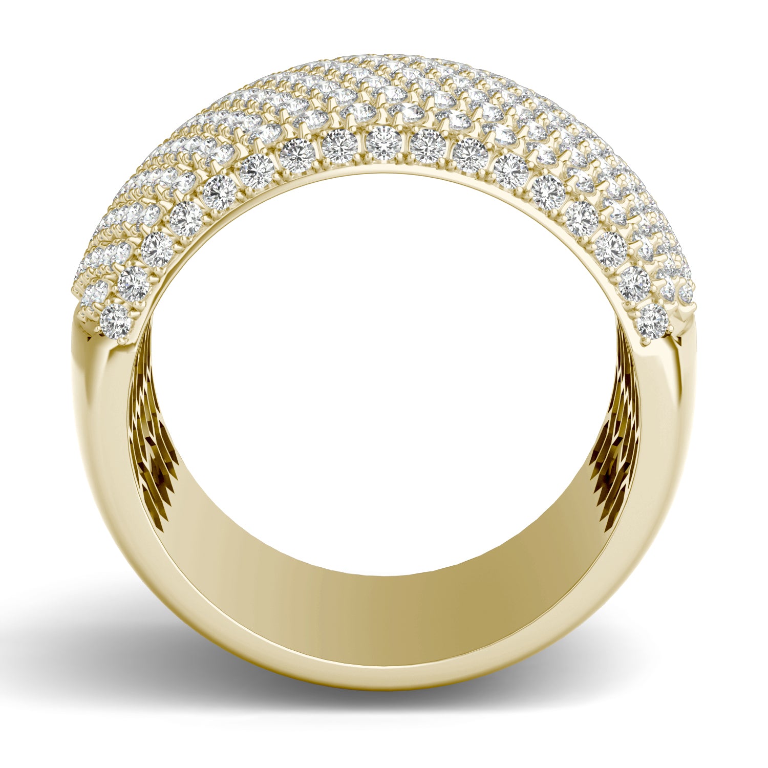 2 1/2 CTW Round Caydia® Lab Grown Diamond Pavé Statement Ring